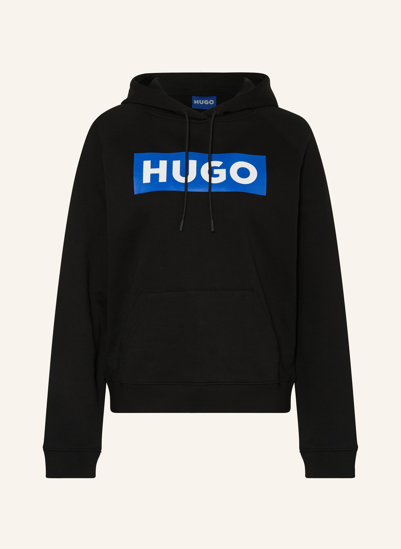 HUGO BLUE Hoodie DARIANE, Farbe: SCHWARZ/ BLAU (Bild 1)