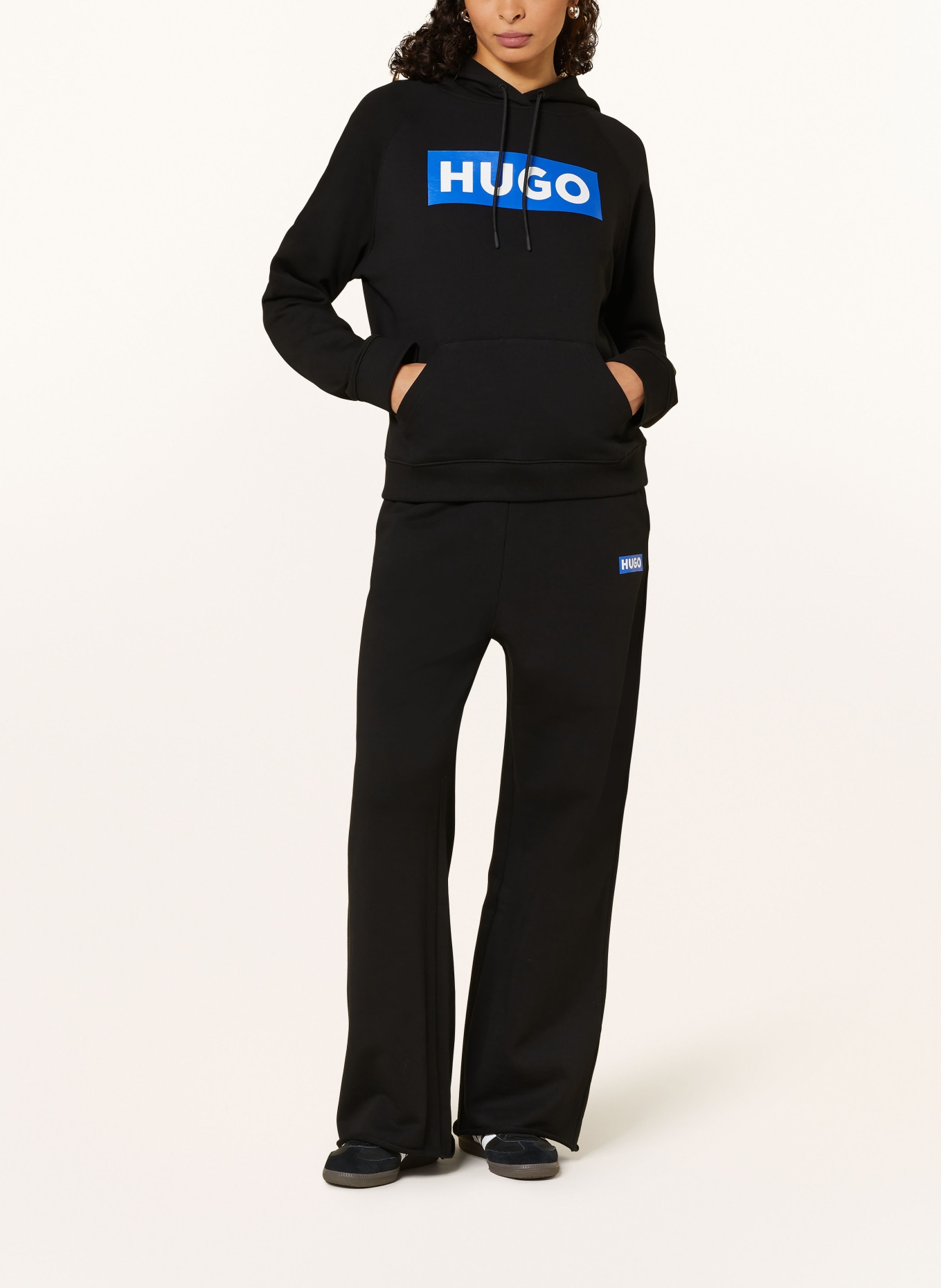 HUGO BLUE Hoodie DARIANE, Farbe: SCHWARZ/ BLAU (Bild 2)