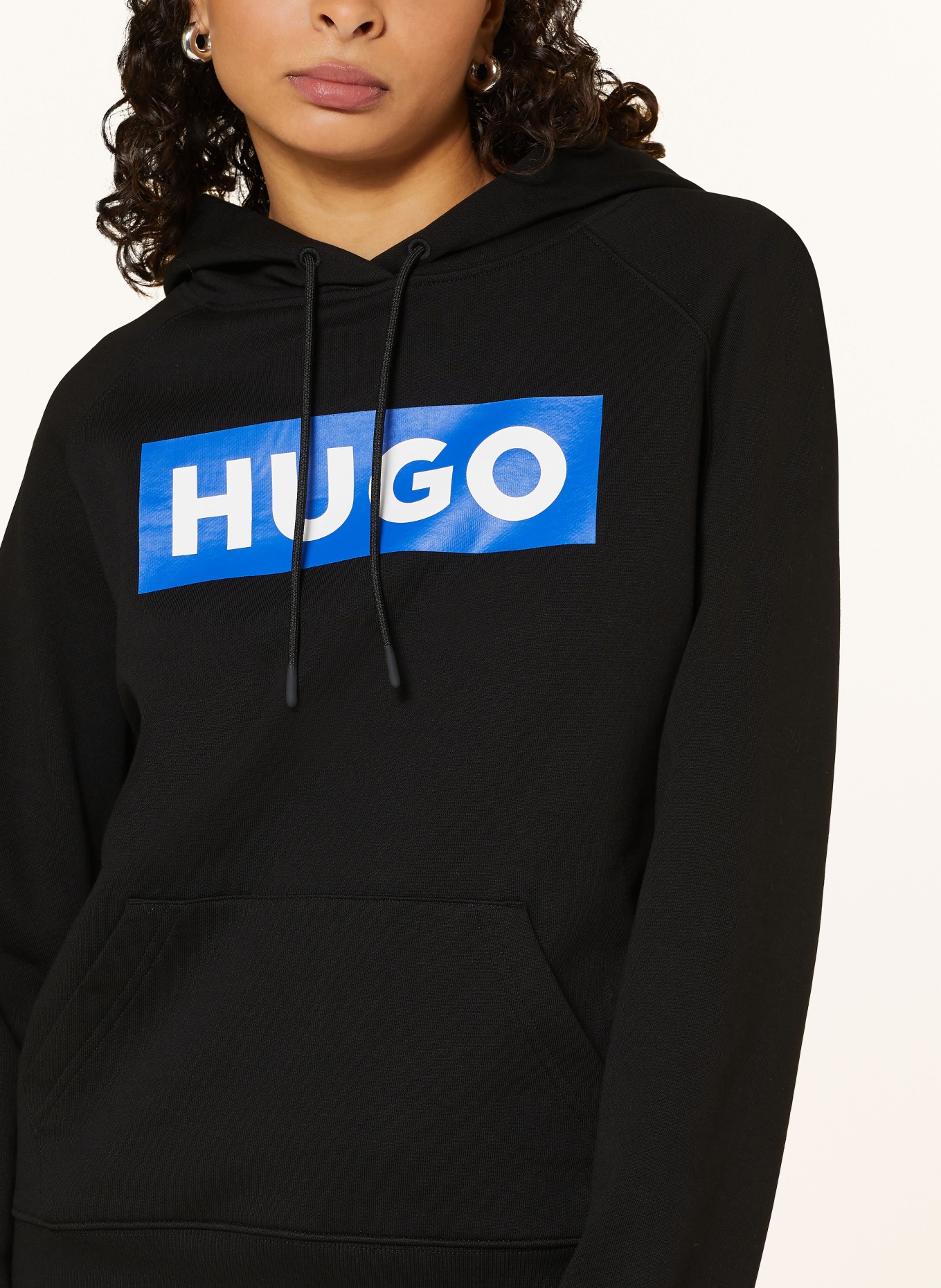 HUGO BLUE Hoodie DARIANE, Farbe: SCHWARZ/ BLAU (Bild 5)