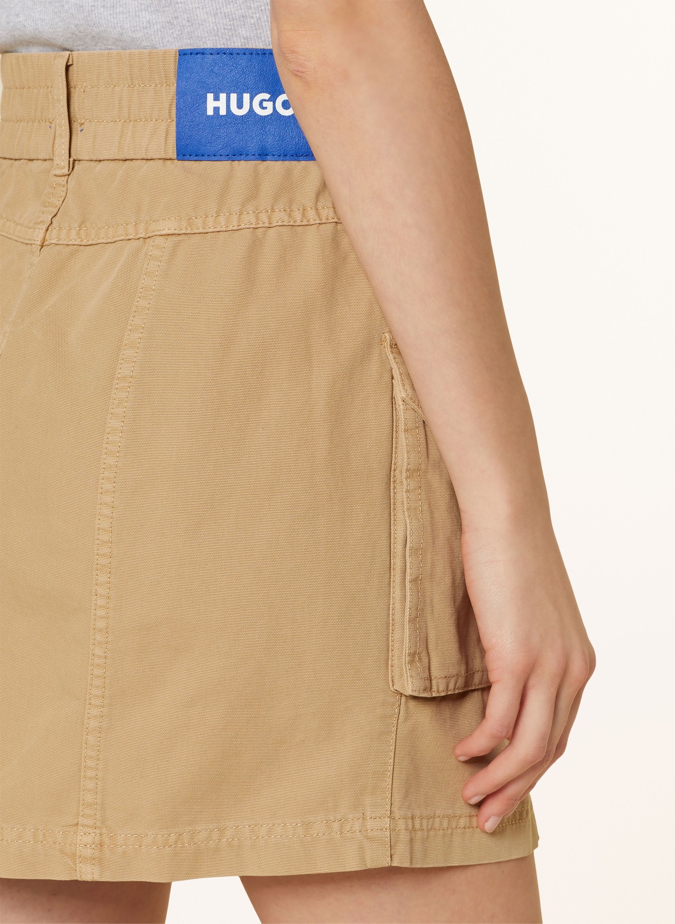 HUGO BLUE Cargo skirt RELISEN, Color: BEIGE (Image 5)