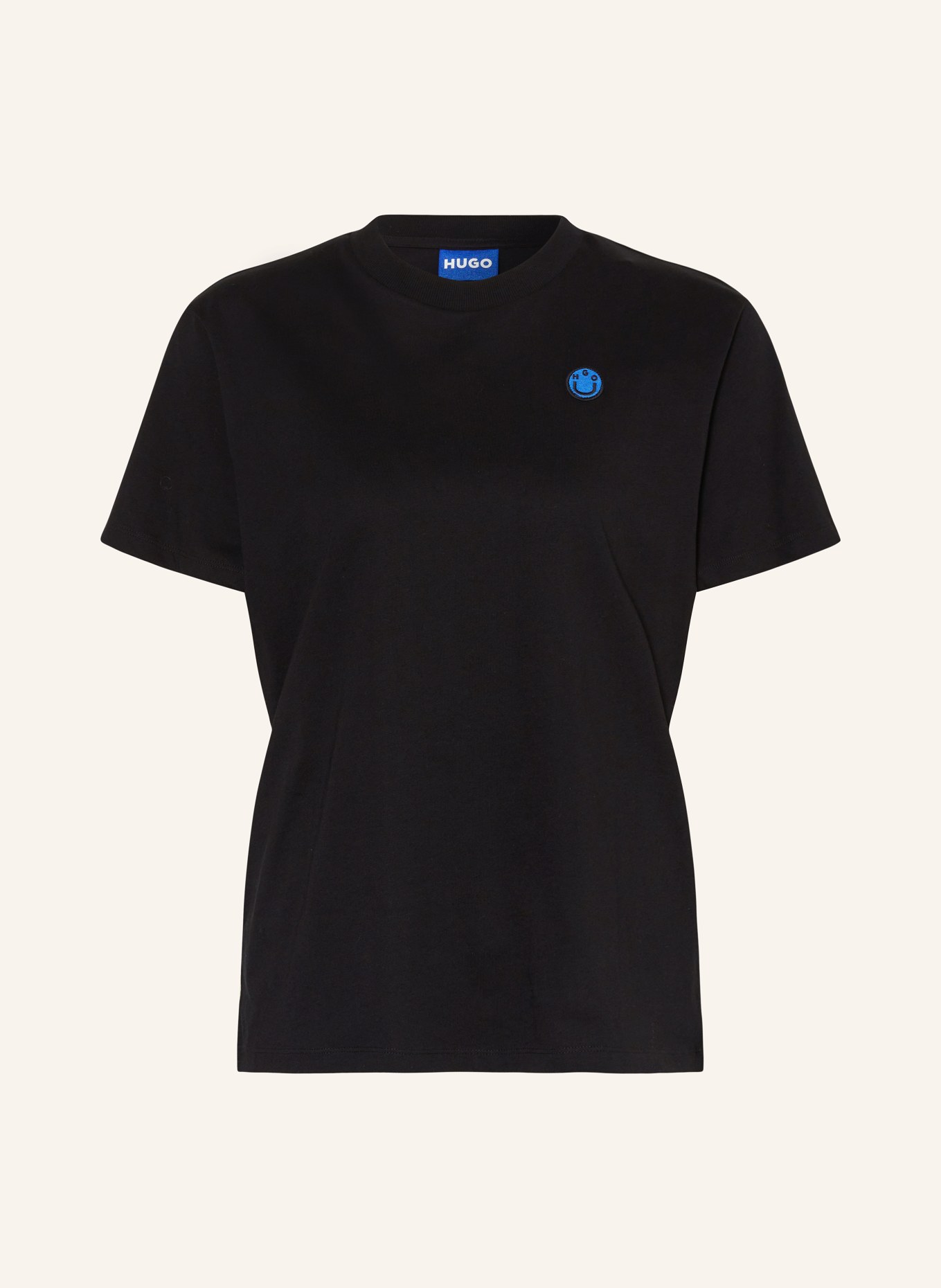 HUGO BLUE T-shirt, Color: BLACK (Image 1)