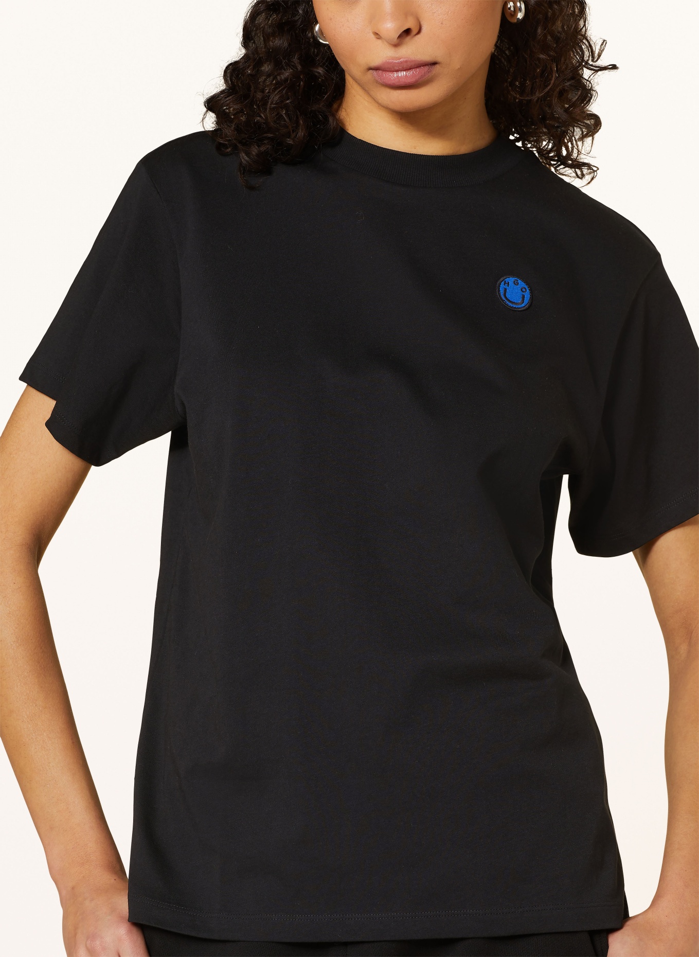 HUGO BLUE T-shirt, Color: BLACK (Image 4)