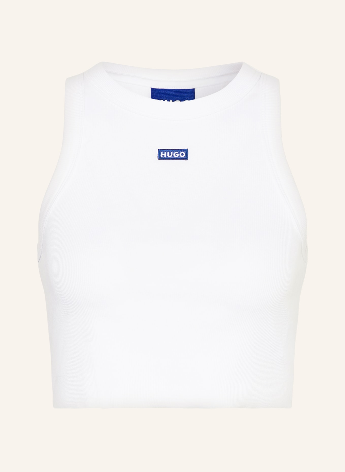 HUGO BLUE Cropped top BABY TANK, Color: WHITE (Image 1)