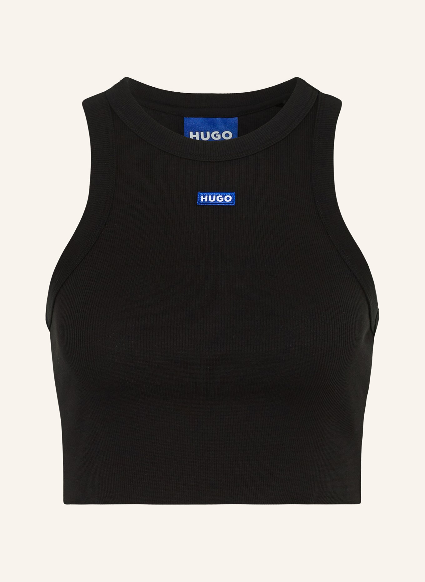 HUGO BLUE Cropped-Top BABY TANK, Farbe: SCHWARZ (Bild 1)