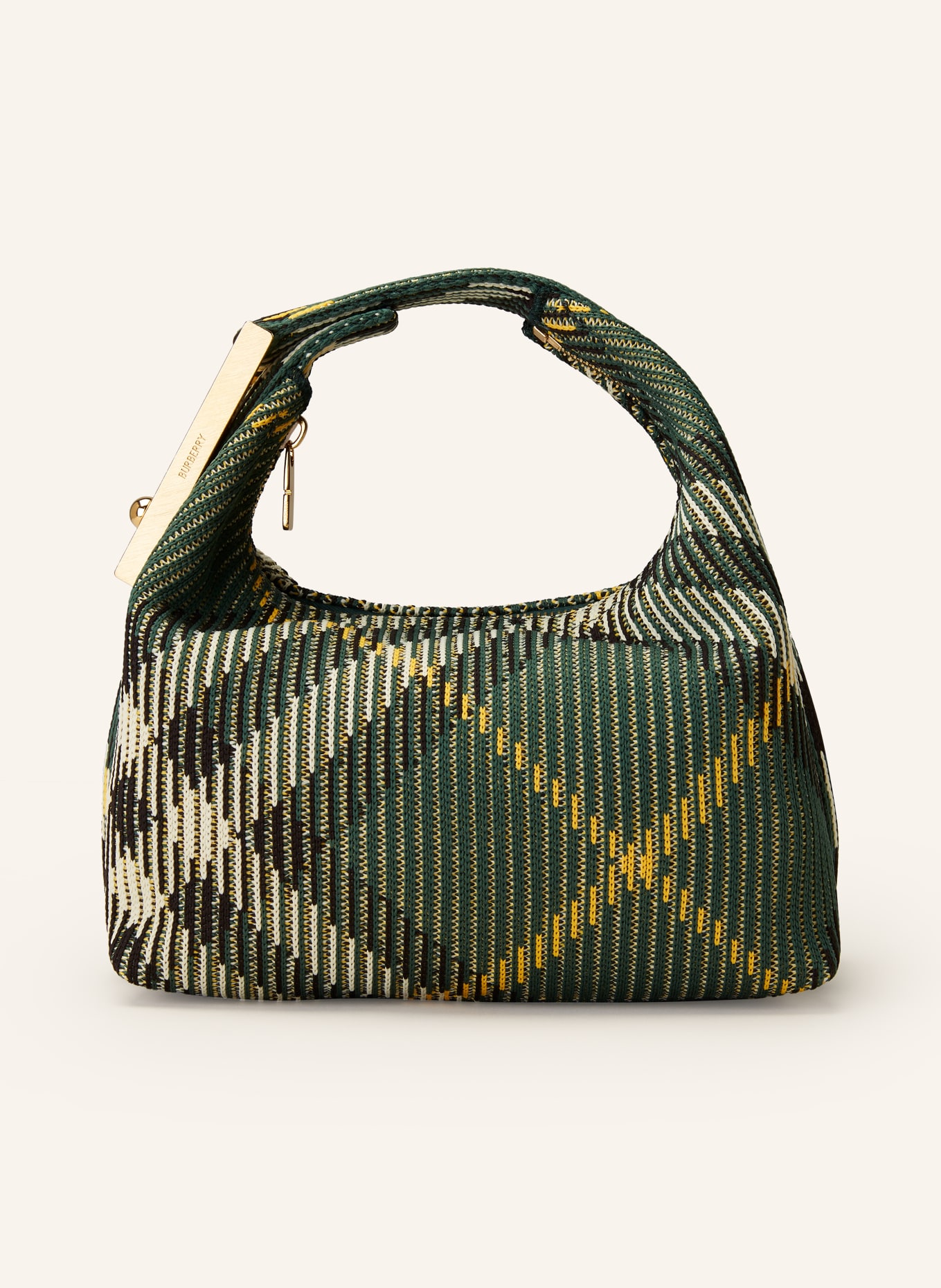 BURBERRY Handbag PEG MINI, Color: GREEN/ ECRU/ DARK YELLOW (Image 1)