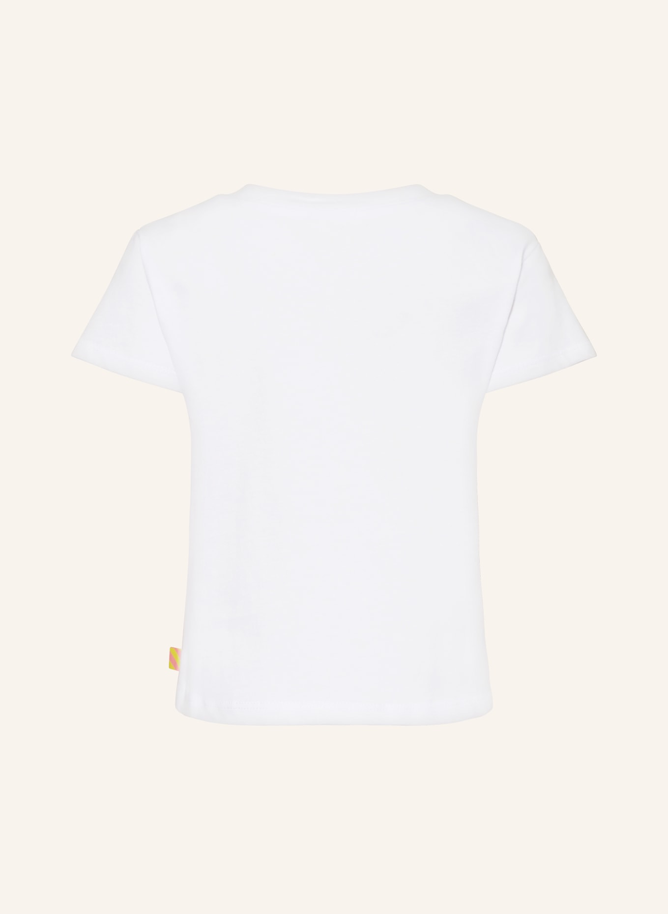 Billieblush T-shirt z cekinami, Kolor: BIAŁY/ ZIELONY/ MOCNORÓŻOWY (Obrazek 2)