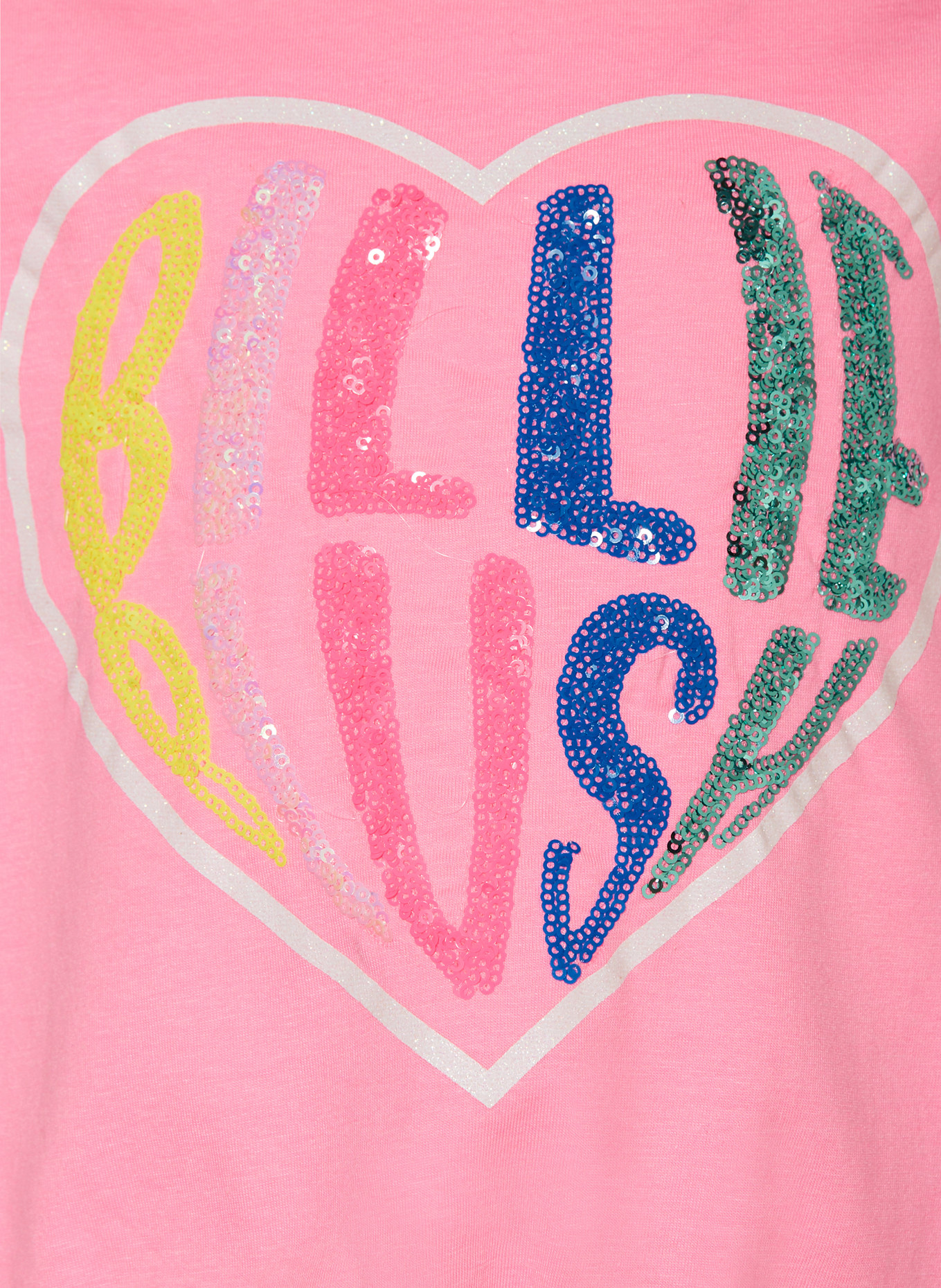 Billieblush T-shirt z cekinami, Kolor: RÓŻOWY (Obrazek 3)