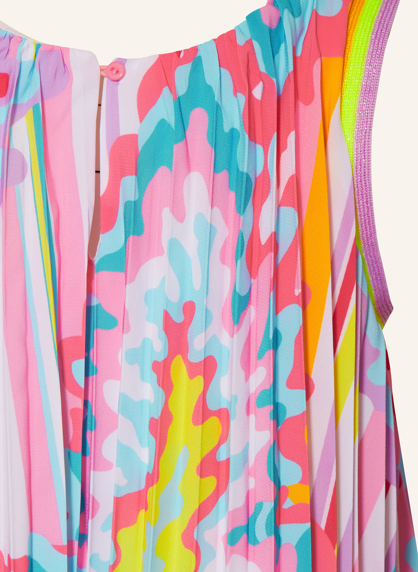 Billieblush Sukienka plisowana, Kolor: MOCNORÓŻOWY/ BIAŁY/ JASNONIEBIESKI (Obrazek 3)