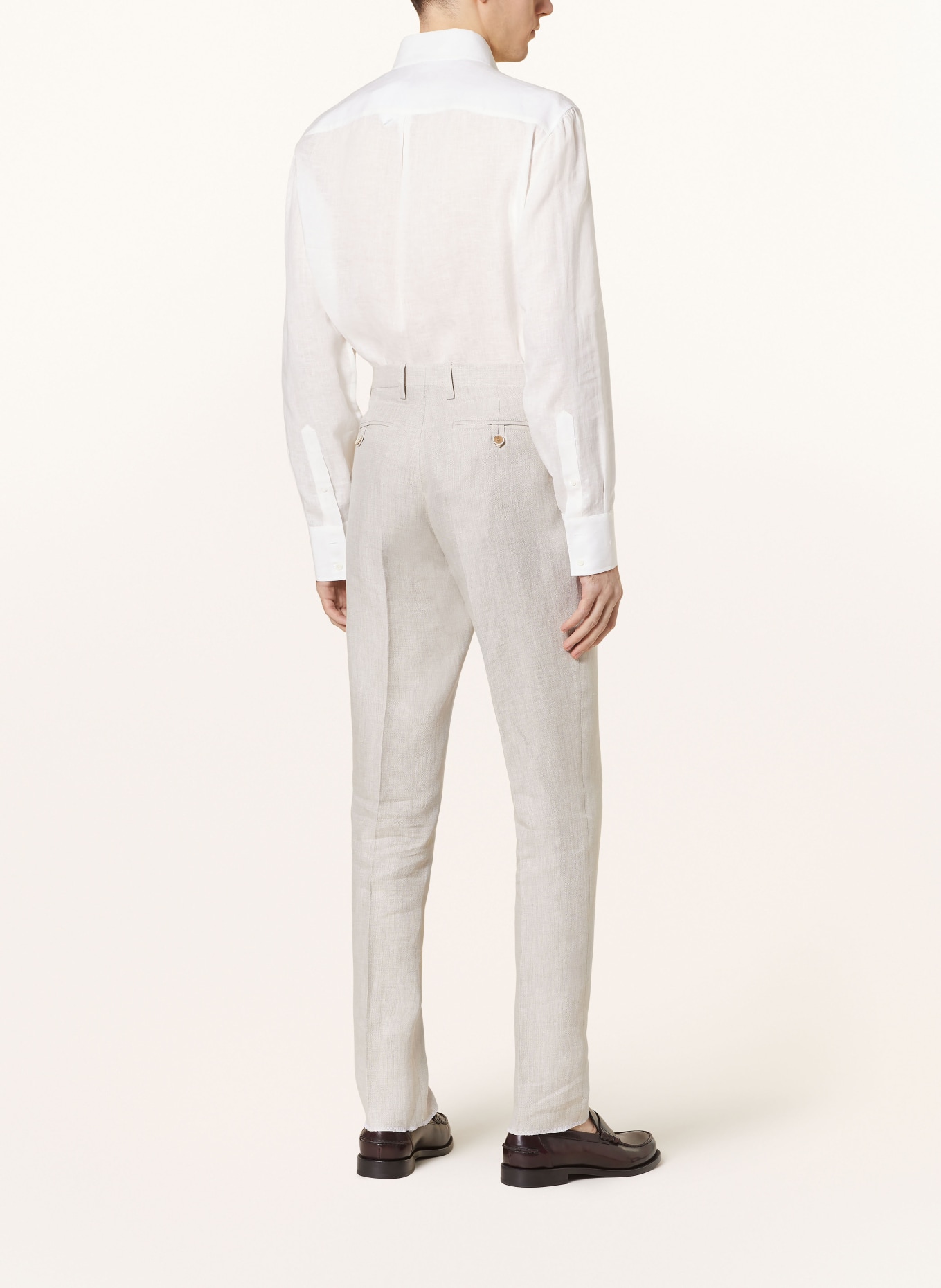 ETRO Suit trousers regular fit in linen, Color: M0633 Light Beige (Image 4)