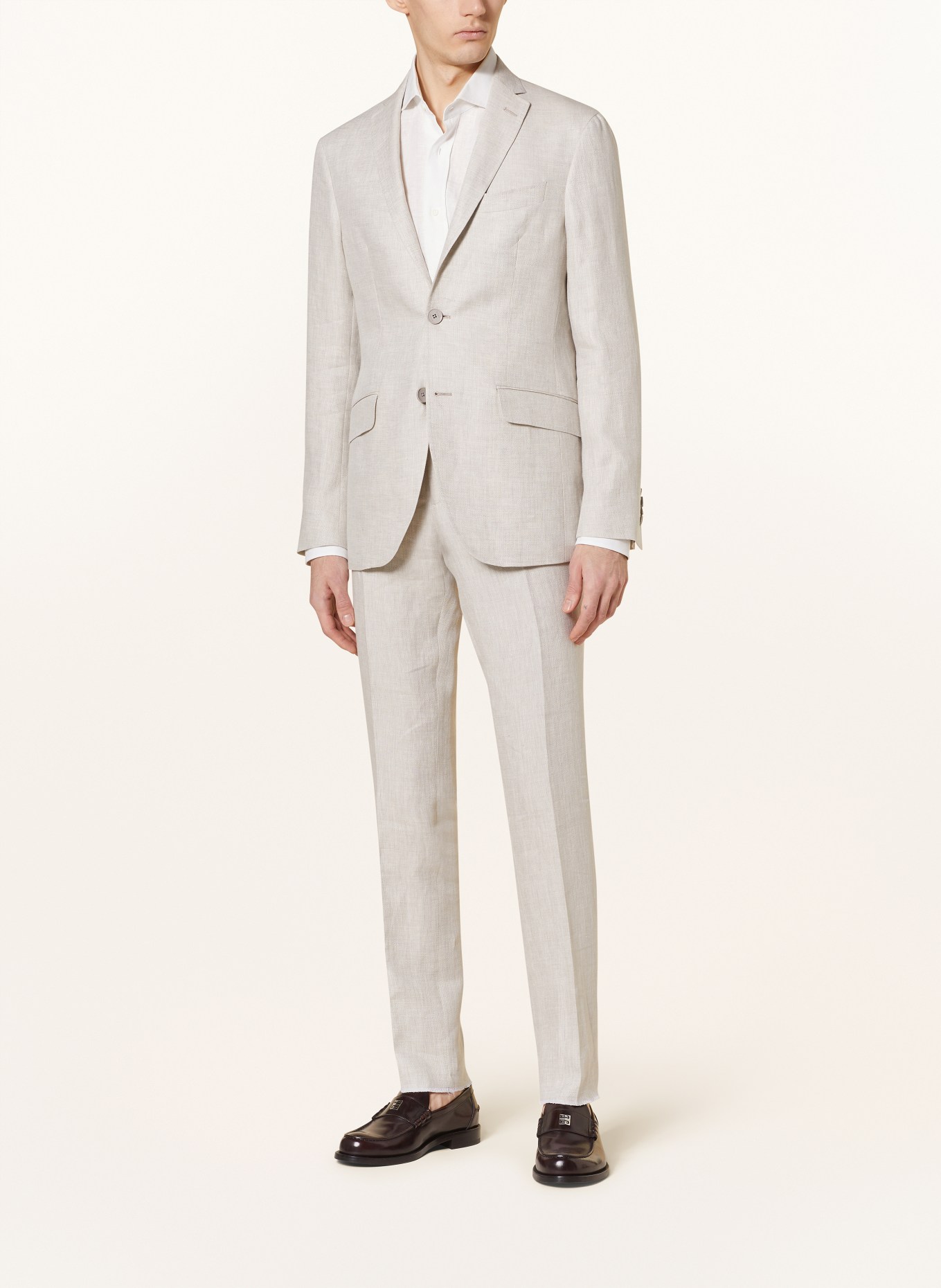 ETRO Suit jacket slim fit in linen, Color: M0633 Light Beige (Image 2)