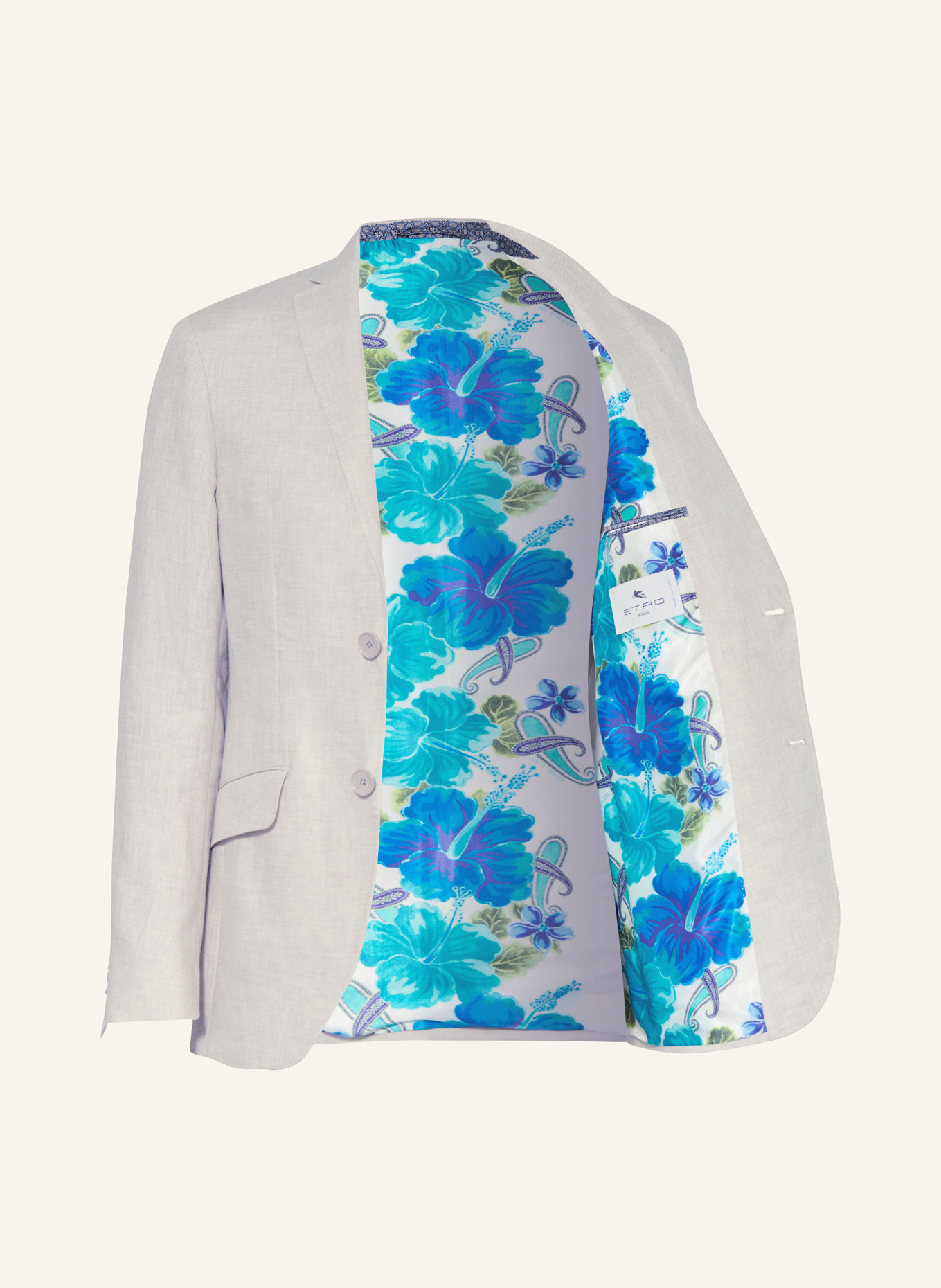 ETRO Suit jacket slim fit in linen, Color: M0633 Light Beige (Image 4)