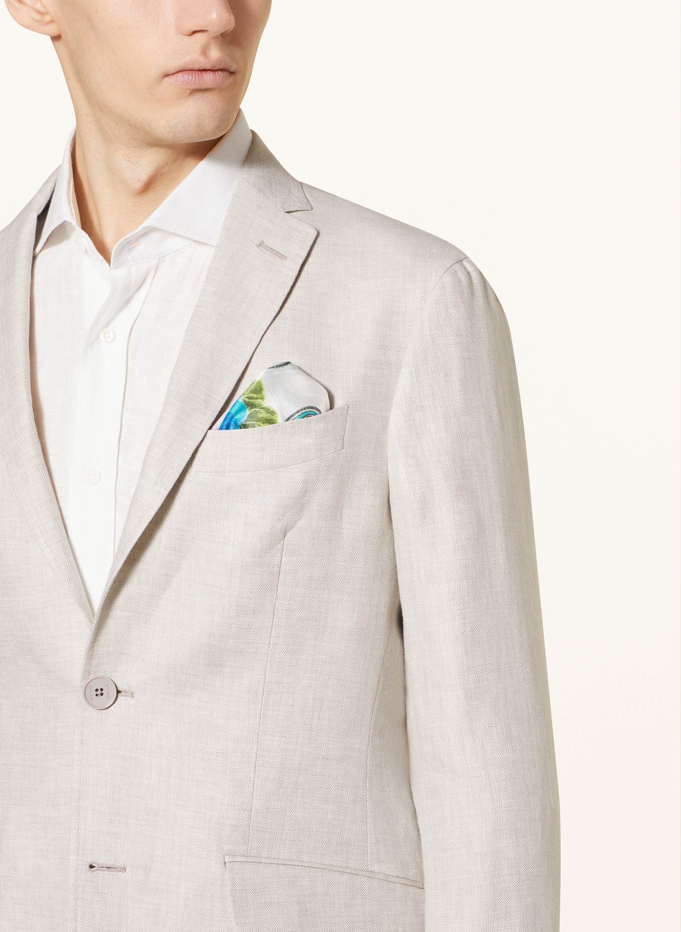 ETRO Suit jacket slim fit in linen, Color: M0633 Light Beige (Image 5)