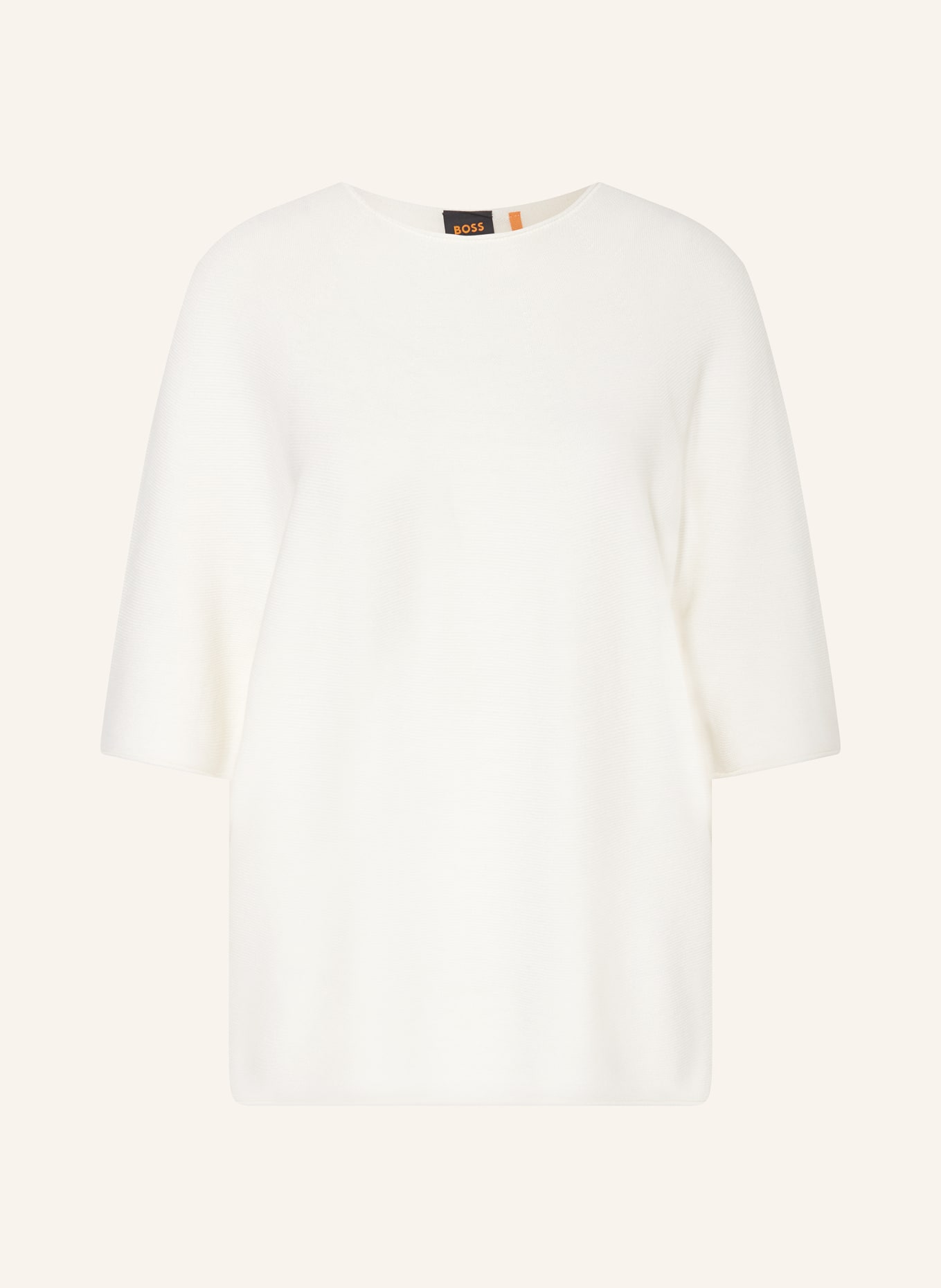 BOSS Sweater FLAMBER with 3/4 sleeves, Color: WHITE (Image 1)