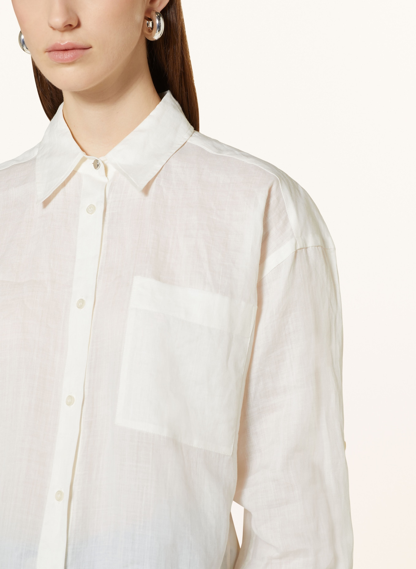 BOSS Shirt blouse BOSTIK, Color: WHITE (Image 4)