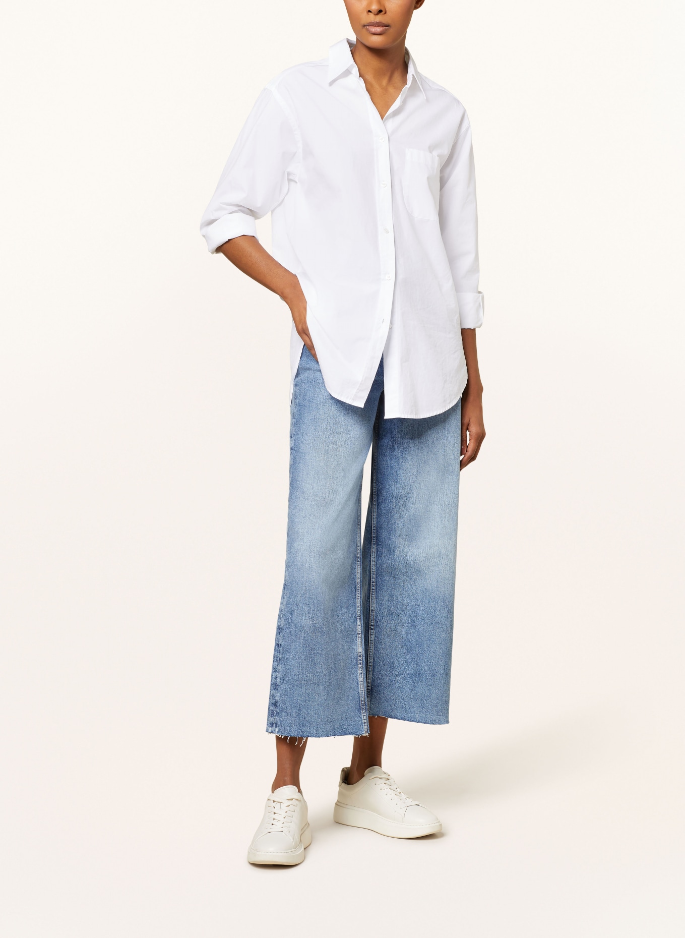 BOSS Culotte jeans MARLENE, Color: 420 MEDIUM BLUE (Image 2)