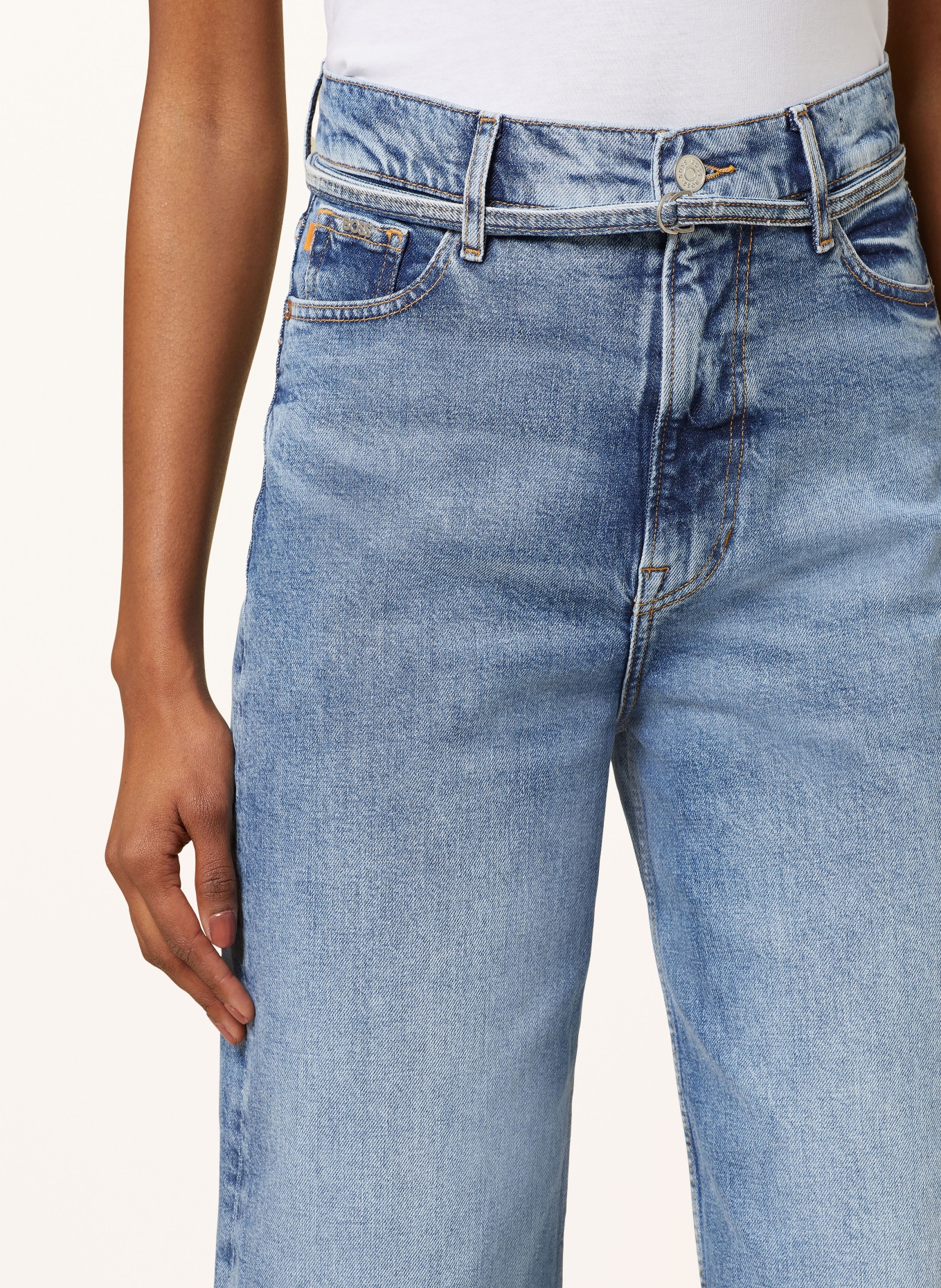 BOSS Jeans-Culotte MARLENE, Farbe: 420 MEDIUM BLUE (Bild 5)