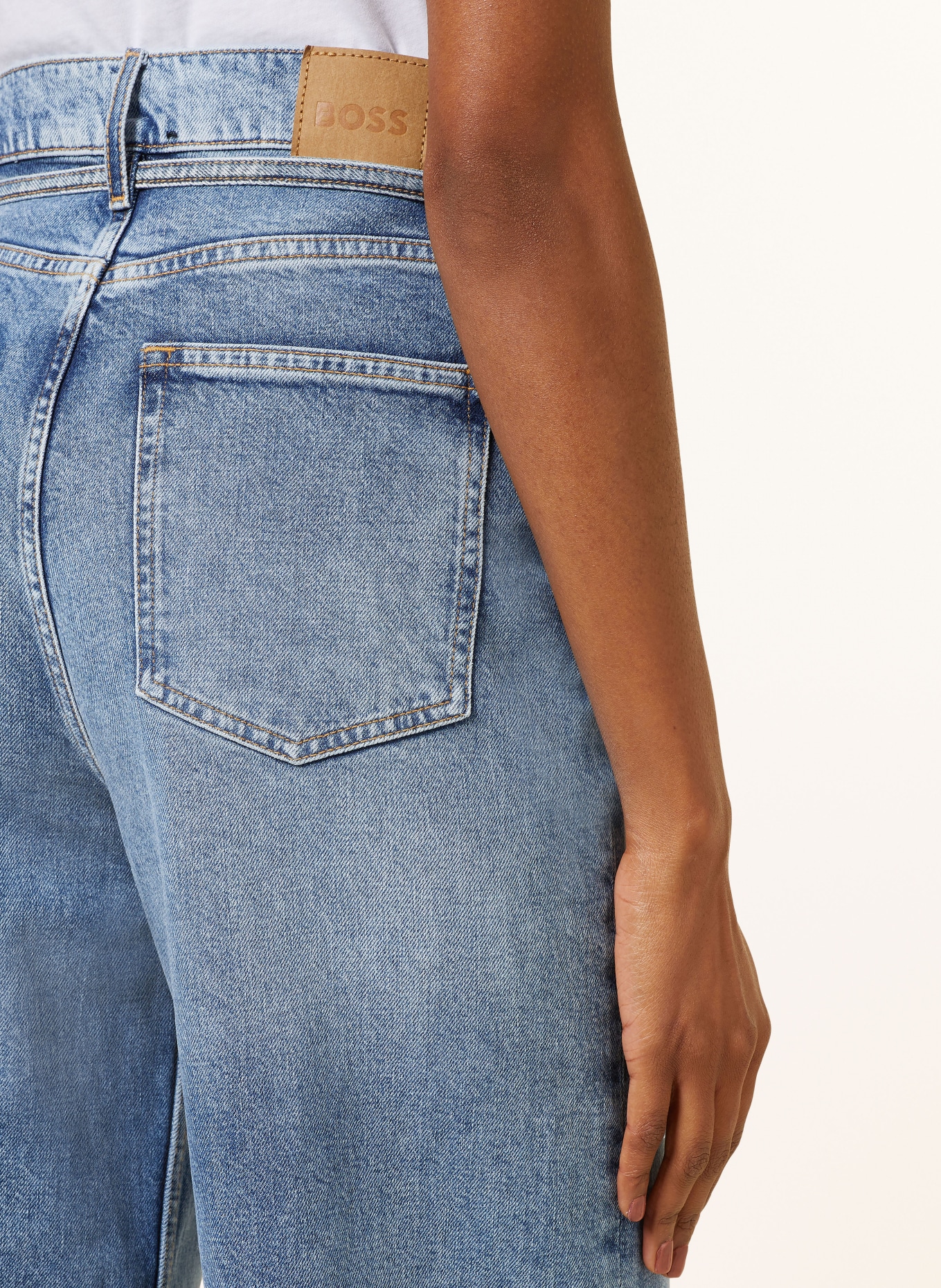 BOSS Jeans-Culotte MARLENE, Farbe: 420 MEDIUM BLUE (Bild 6)