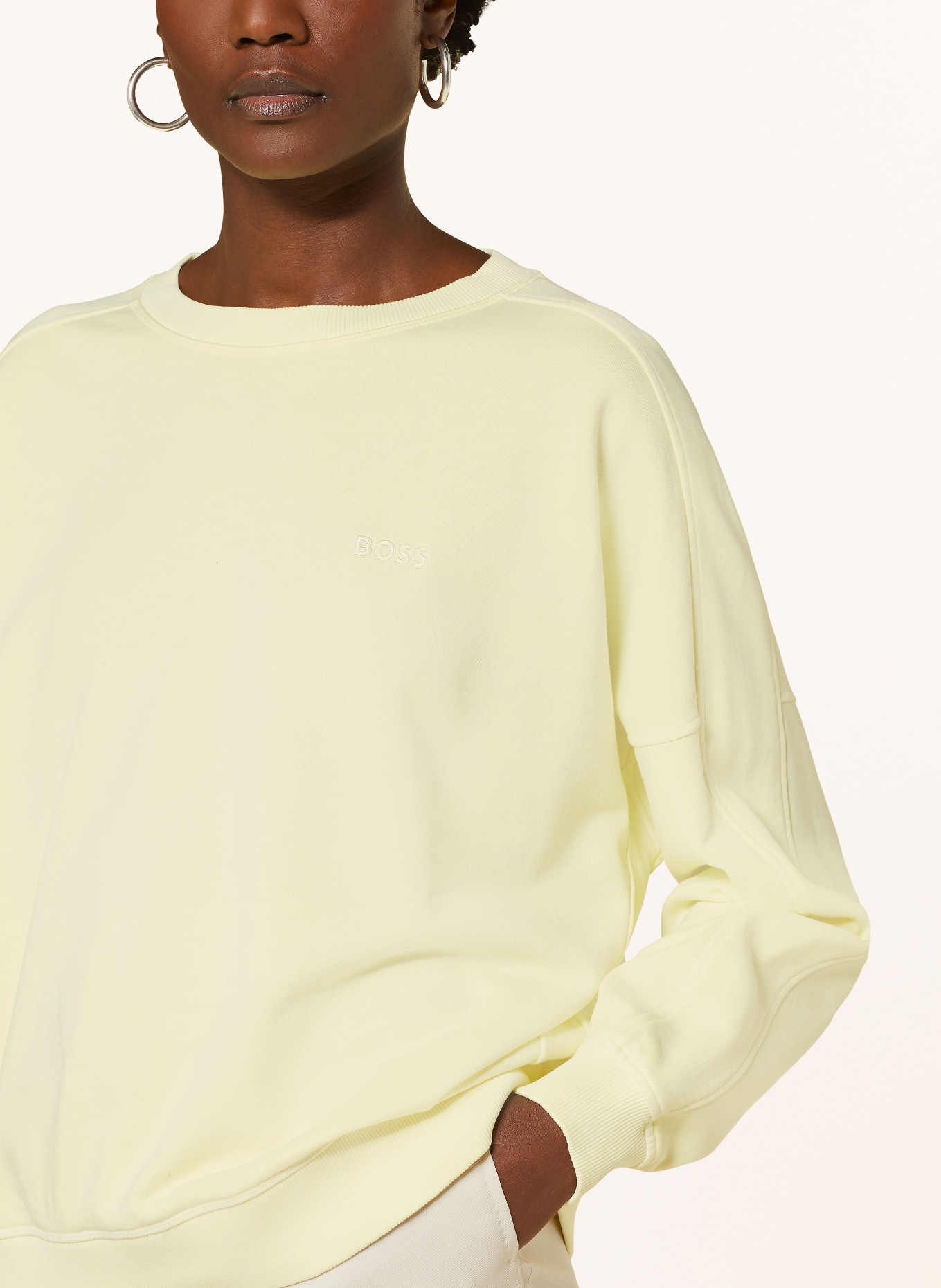 BOSS Sweatshirt EMINA, Farbe: HELLGELB (Bild 4)