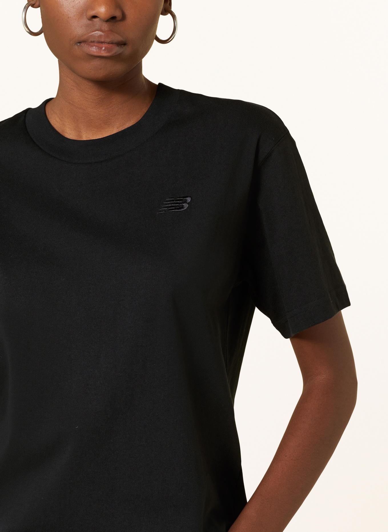 new balance T-shirt ATHLETICS, Color: BLACK (Image 4)