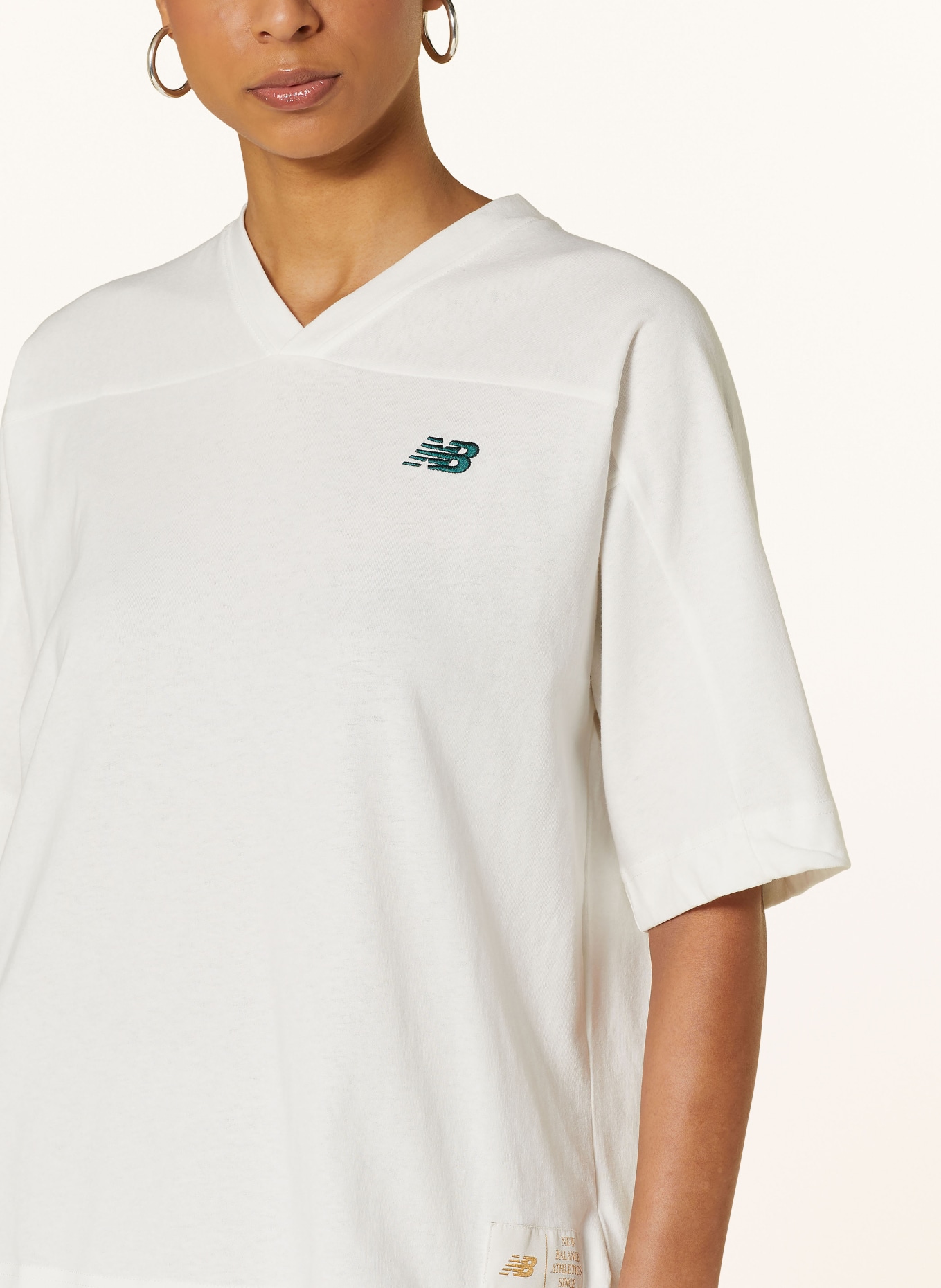 new balance T-shirt, Color: WHITE (Image 4)