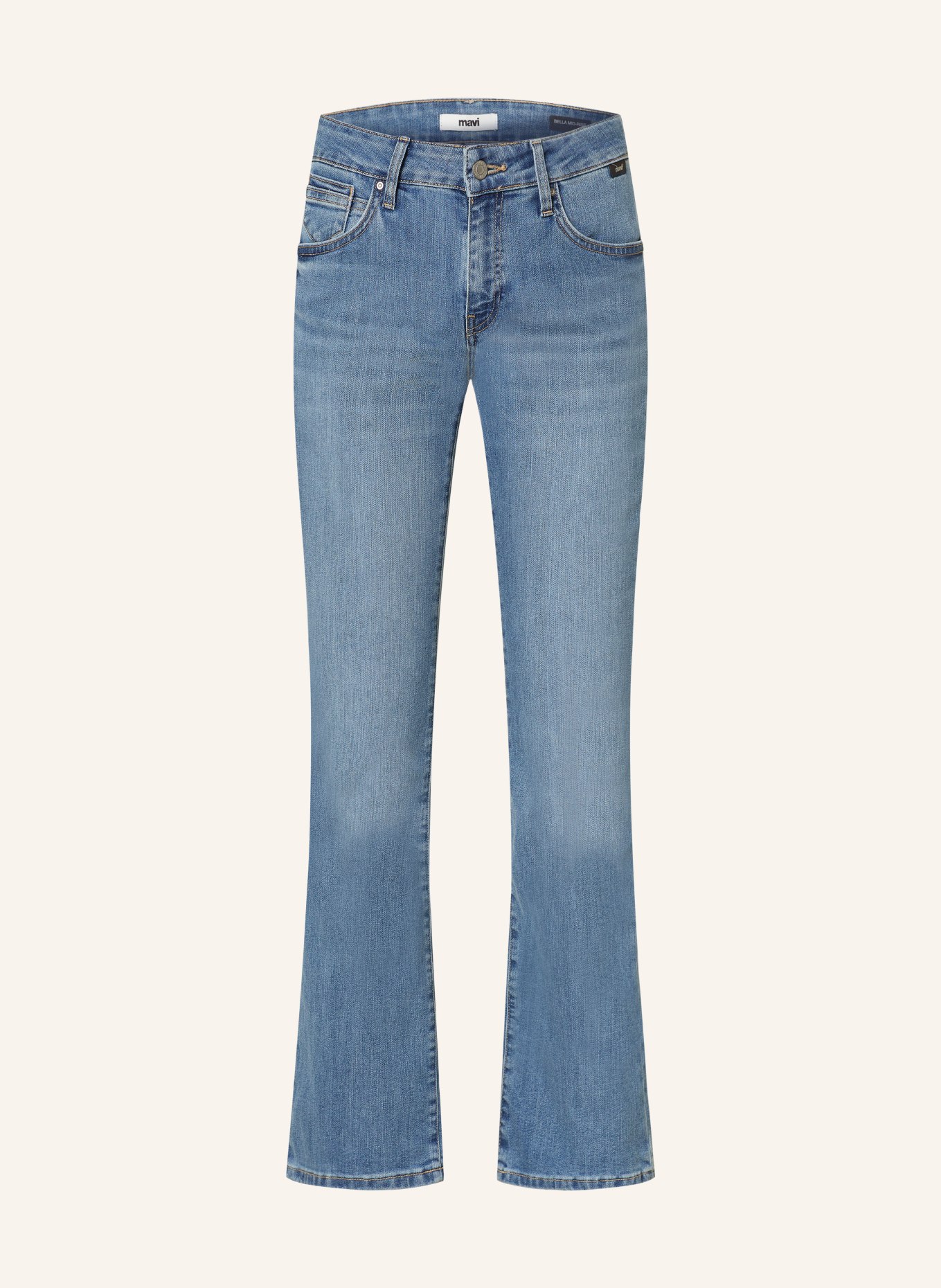 mavi Bootcut Jeans BELLA, Farbe: 85696 mid shaded everyday (Bild 1)