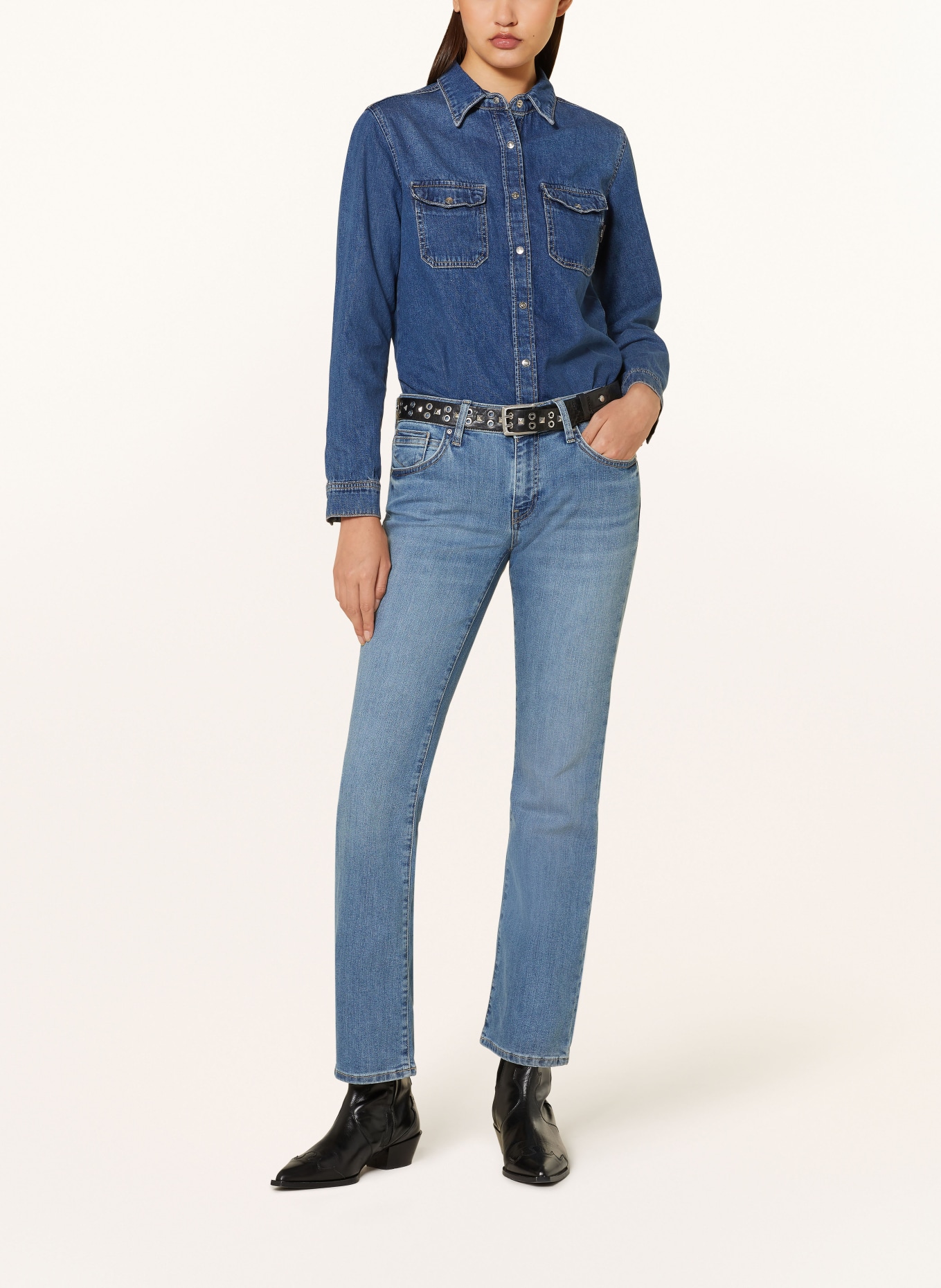 mavi Bootcut Jeans BELLA, Farbe: 85696 mid shaded everyday (Bild 2)