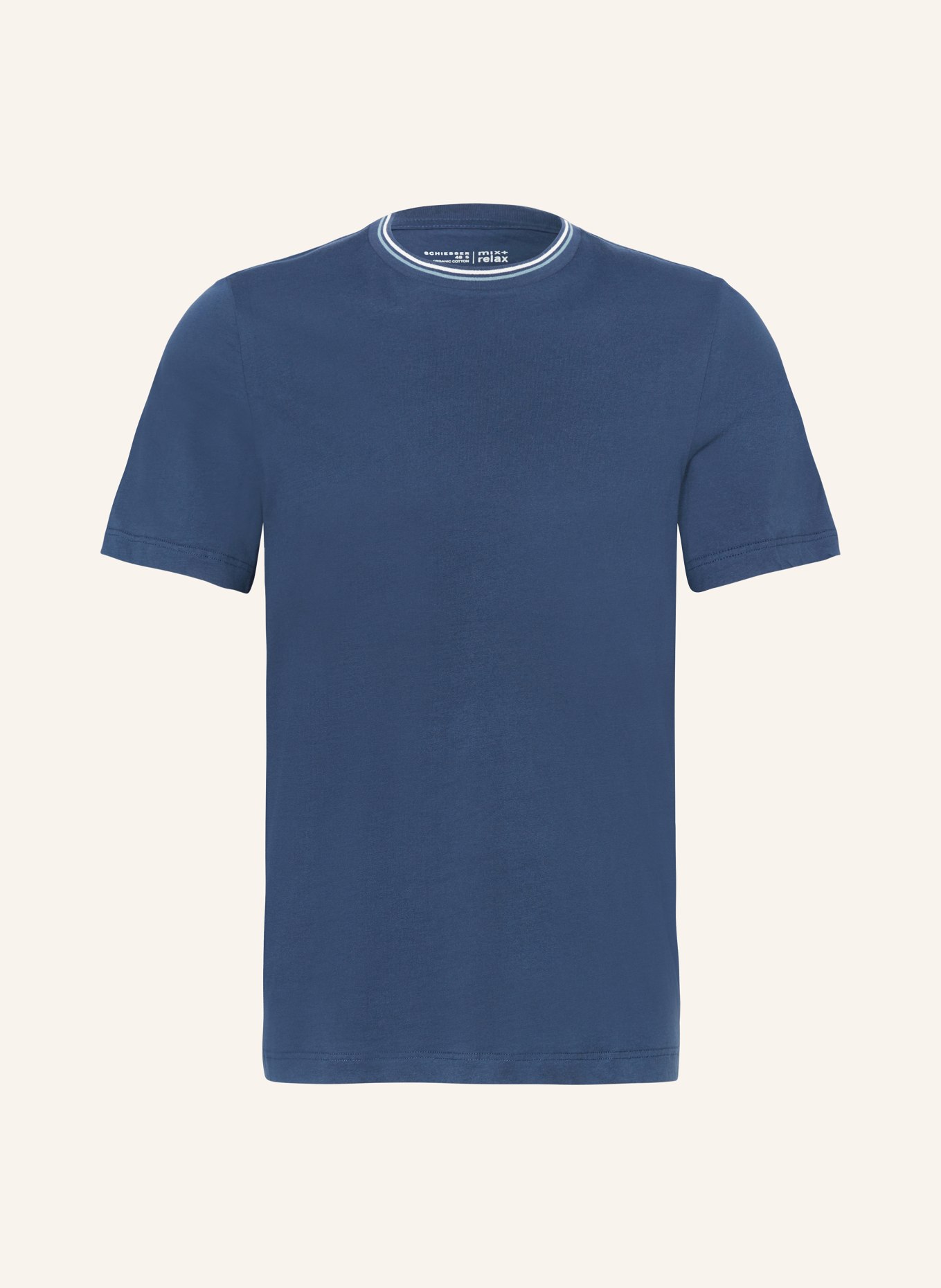 SCHIESSER Pajama shirt MIX + RELAX, Color: BLUE (Image 1)