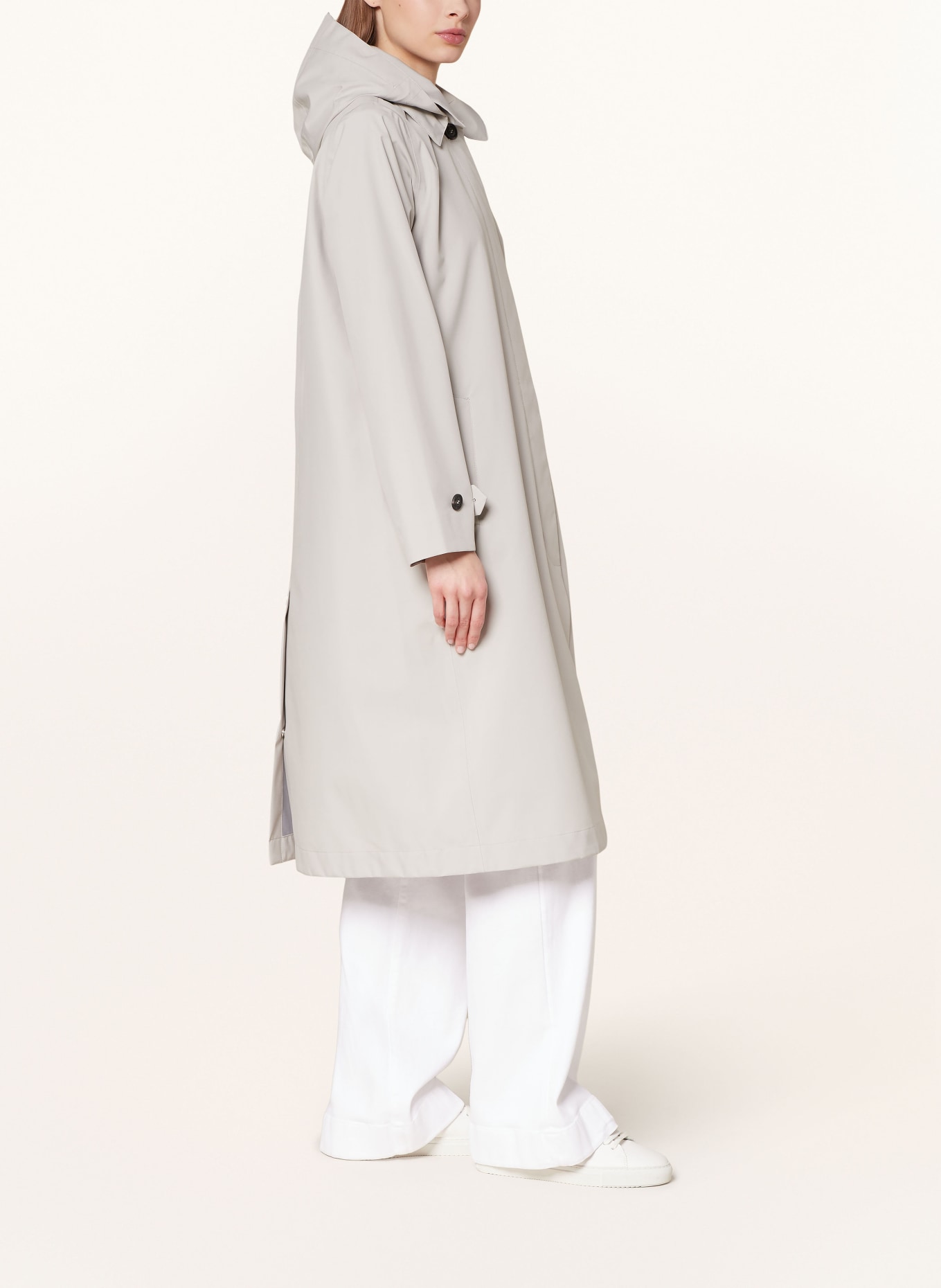 SAVE THE DUCK Coat GRIN ASIA with detachable hood, Color: BEIGE (Image 4)