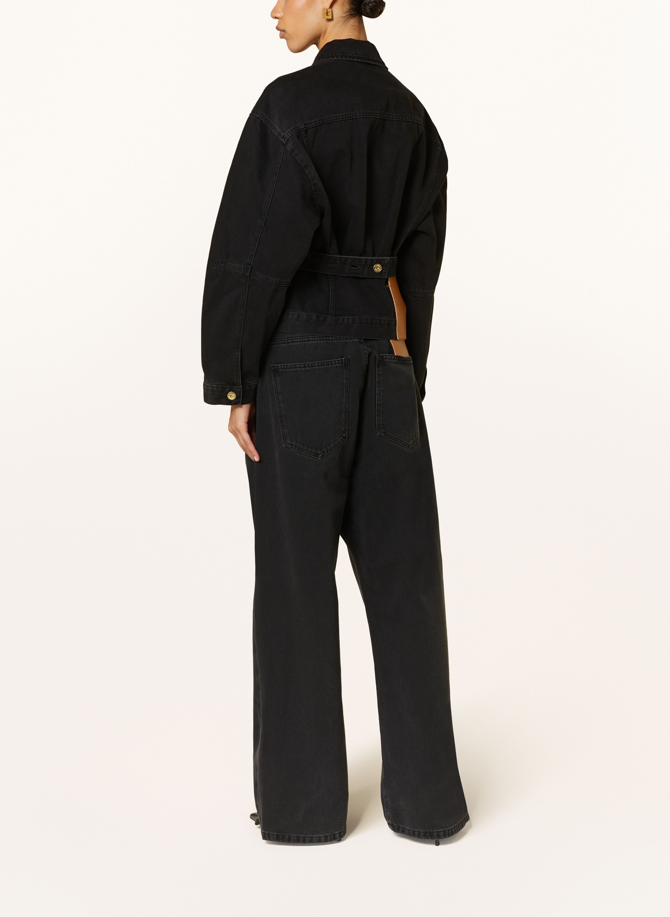 JACQUEMUS Denim jacket LA VESTE DE-NÎMES, Color: BLACK (Image 3)