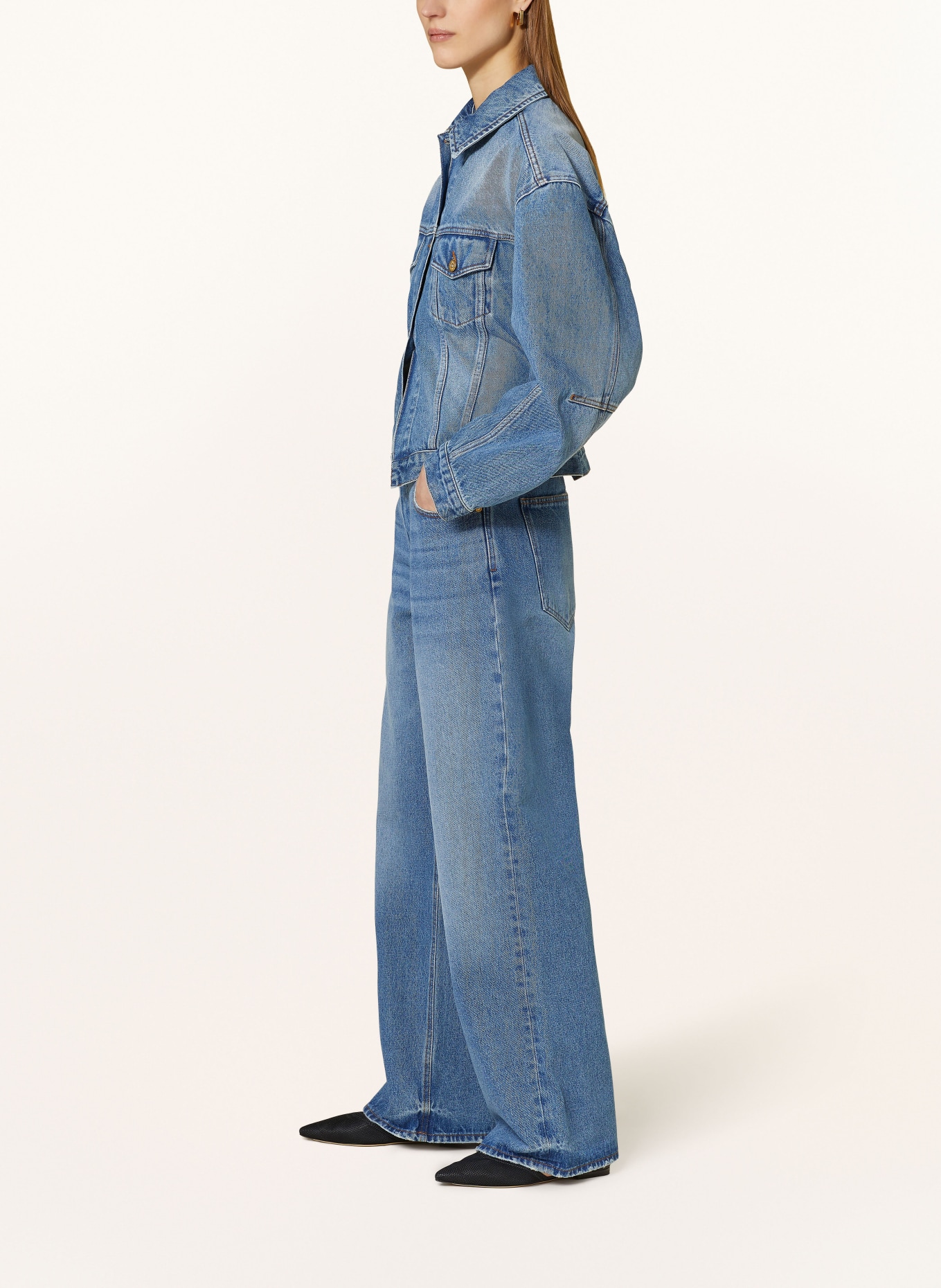JACQUEMUS Jeans LE DE-NÎMES LARGE JEANS, Farbe: 33C BLUE/TABAC 2 (Bild 4)