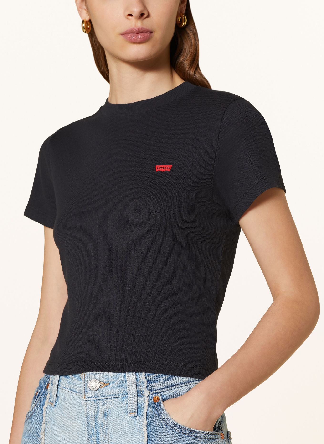 Levi's® Cropped-Shirt, Farbe: SCHWARZ (Bild 4)