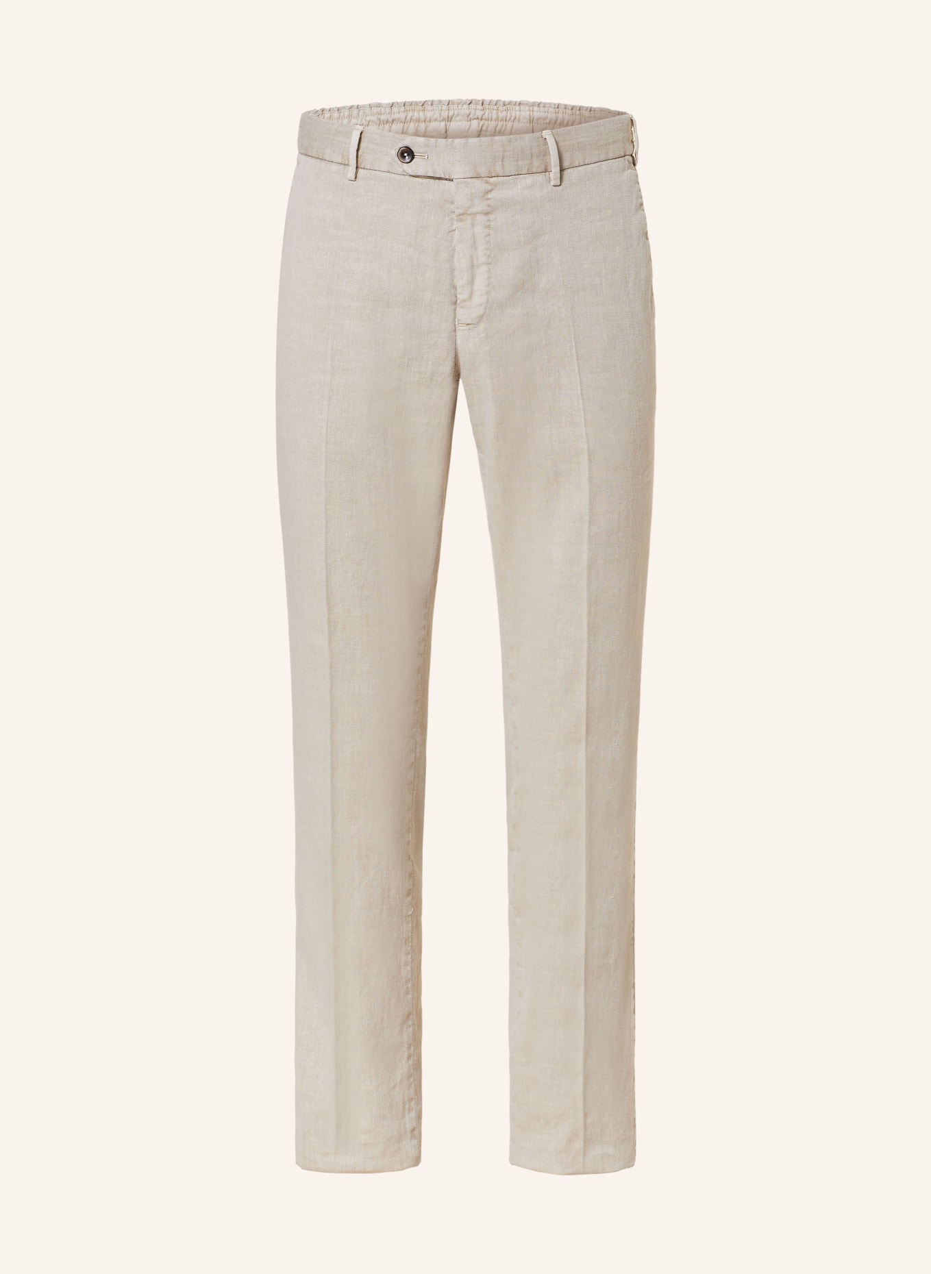 PT TORINO Chinos slim fit with linen, Color: BEIGE (Image 1)