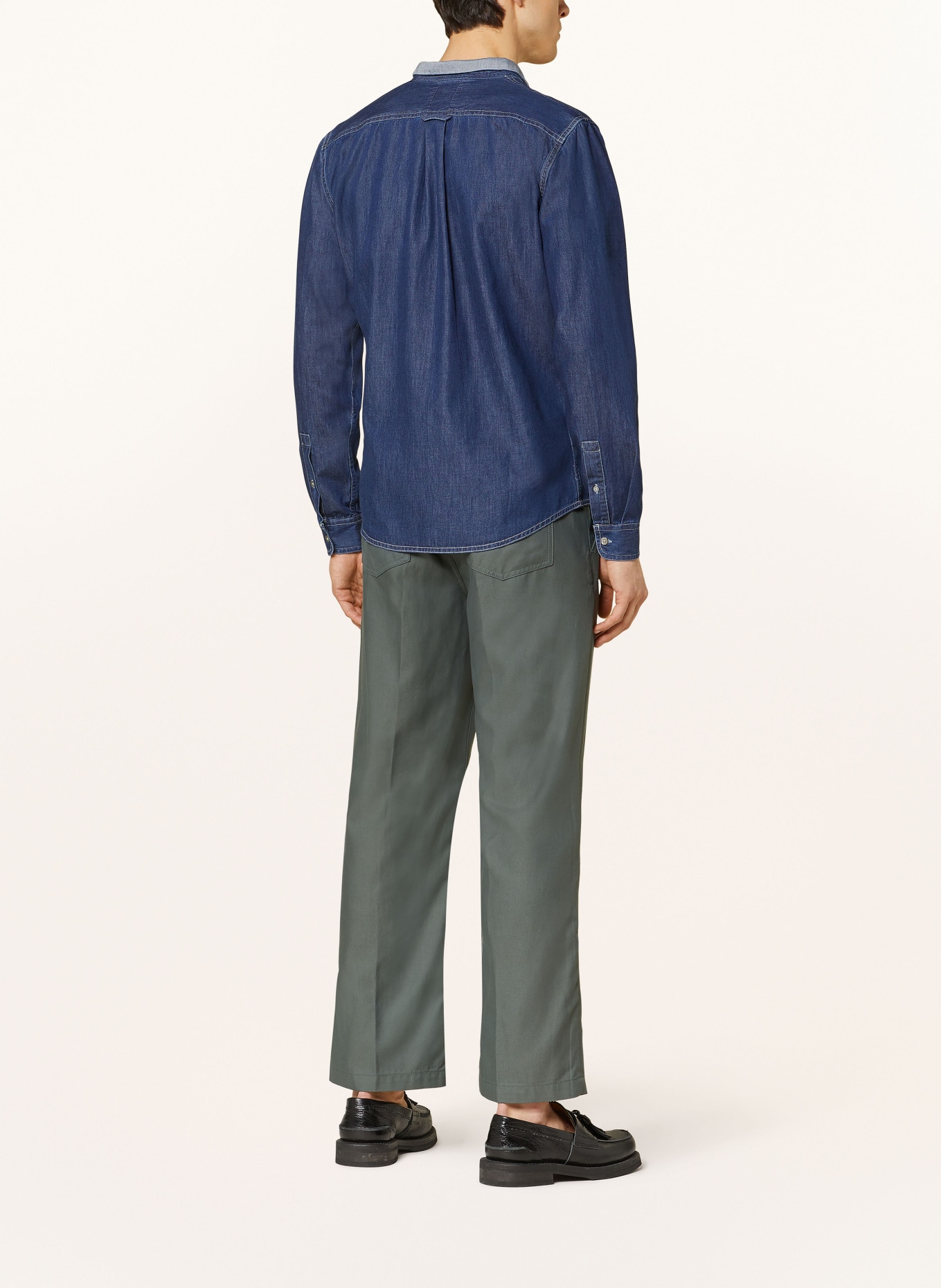 NOWADAYS Koszula jeansowa regular fit, Kolor: GRANATOWY (Obrazek 3)