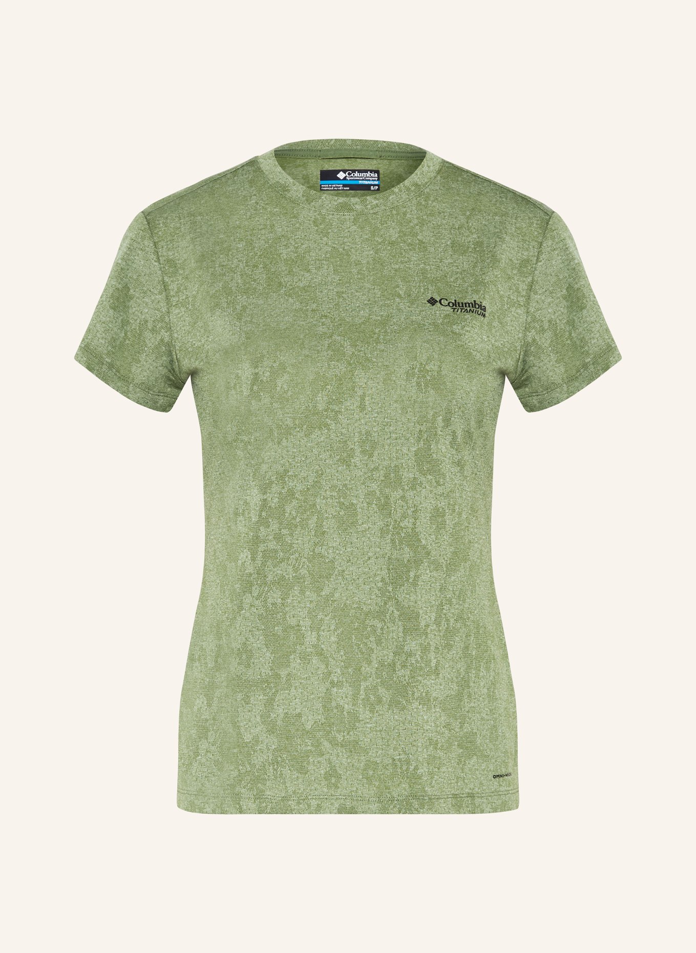 Columbia T-shirt BLUEBIRD CANYON, Color: LIGHT GREEN (Image 1)