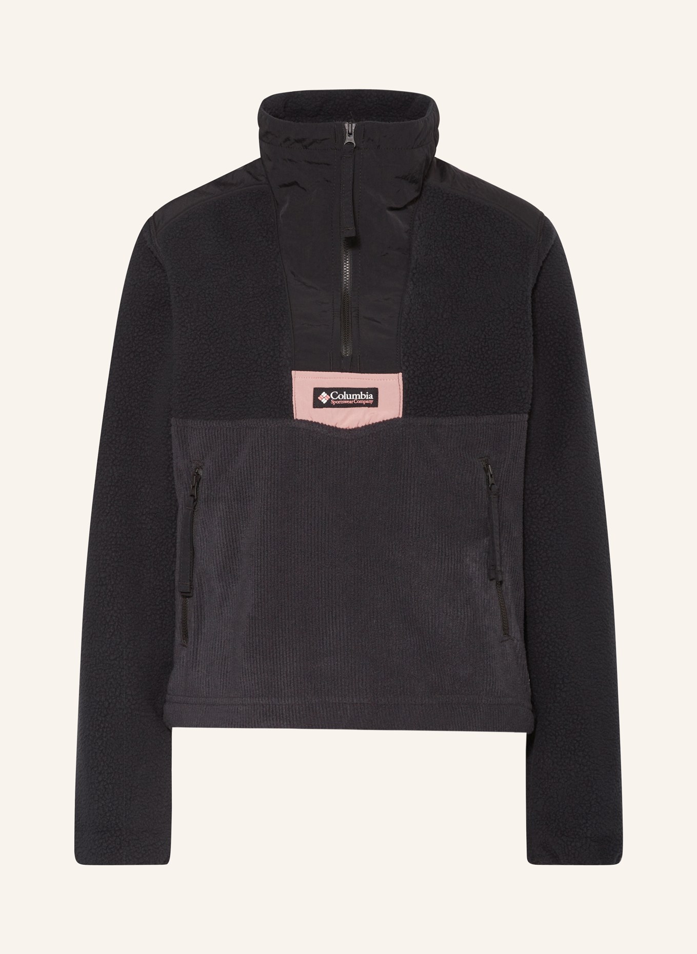 Columbia Fleece half-zip sweater RIPTIDE™, Color: BLACK (Image 1)