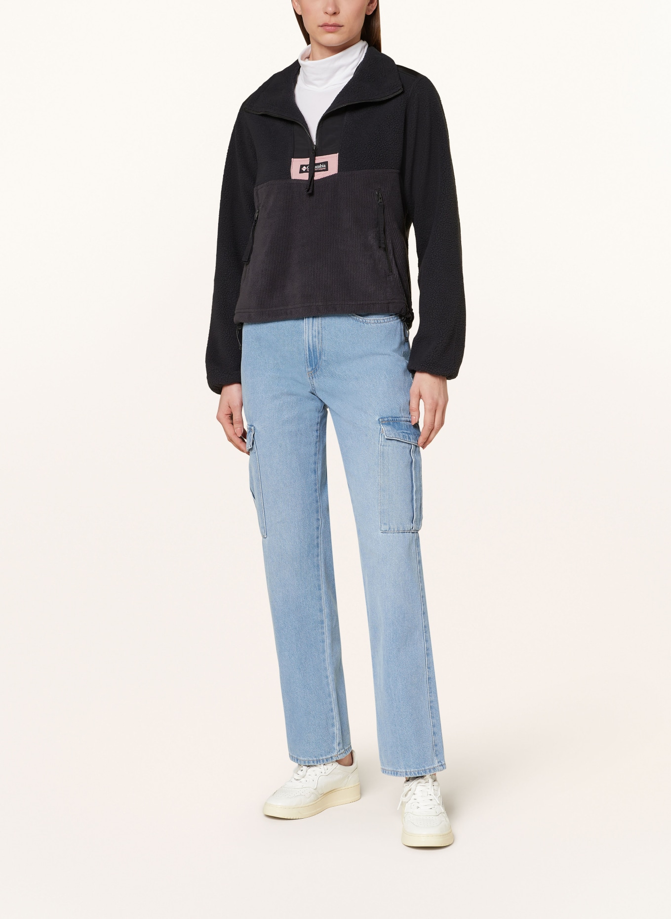 Columbia Fleece half-zip sweater RIPTIDE™, Color: BLACK (Image 2)