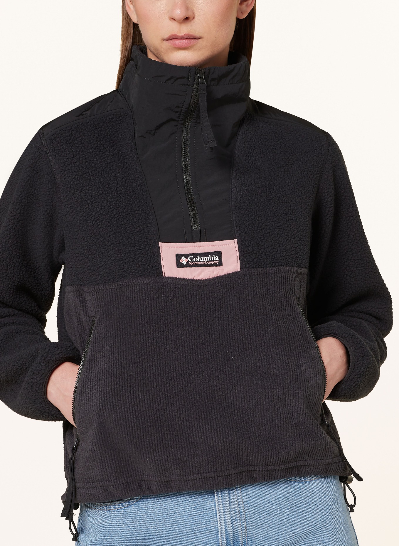 Columbia Fleece half-zip sweater RIPTIDE™, Color: BLACK (Image 4)