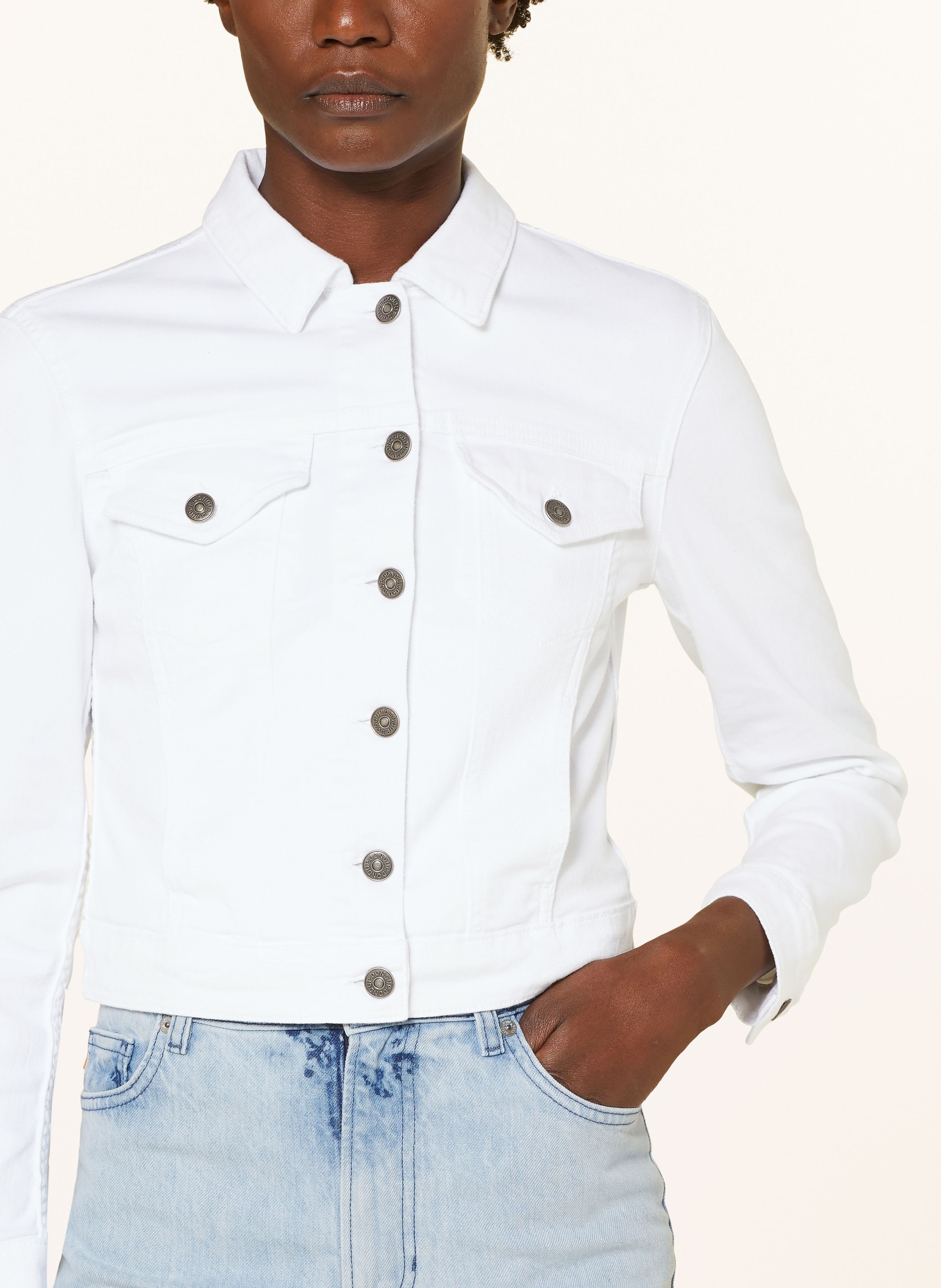 Dondup Denim jacket, Color: WHITE (Image 4)