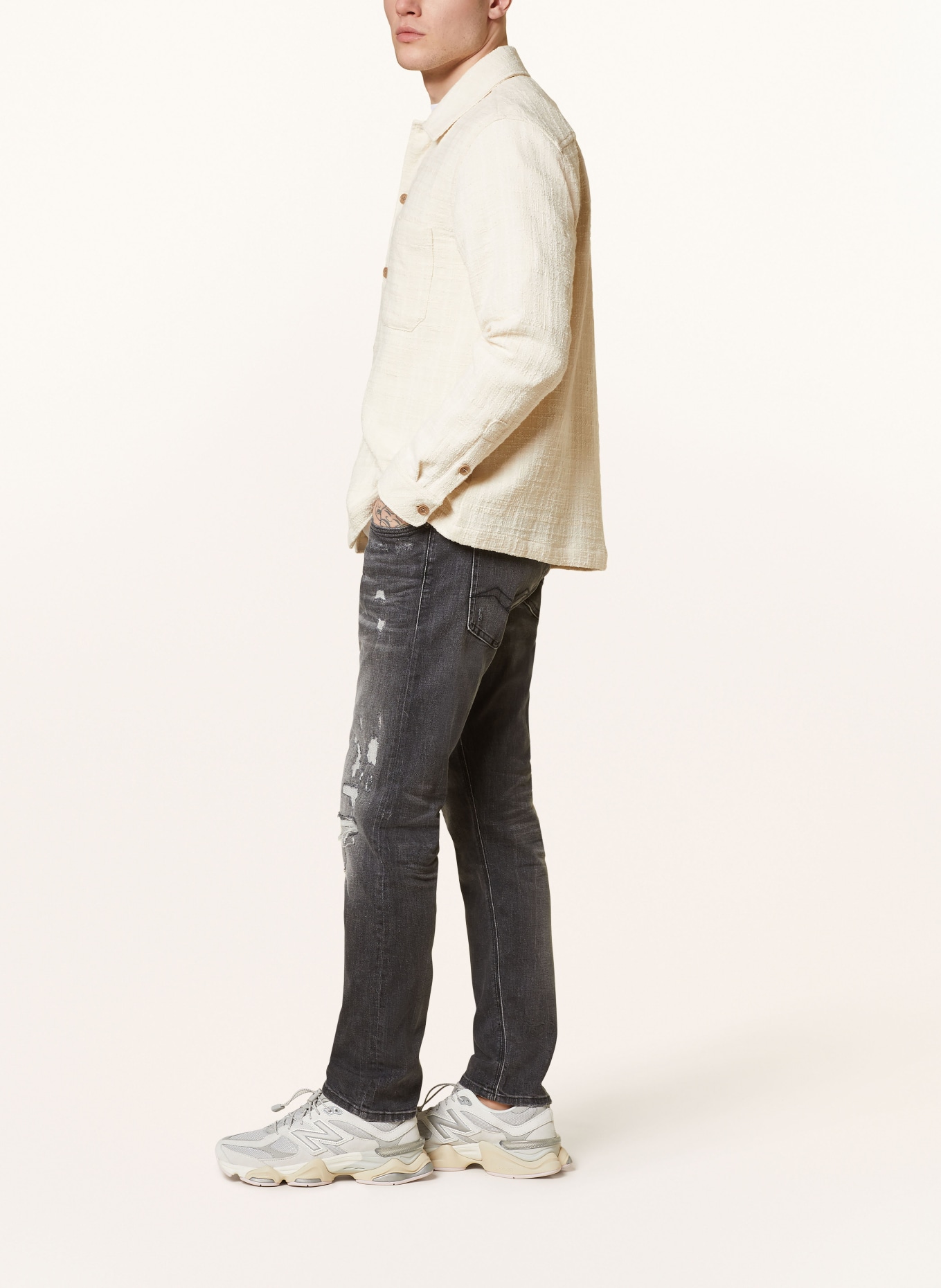 REPLAY Jeans WILLBI Regular Slim Fit, Farbe: 096 MEDIUM GREY (Bild 4)