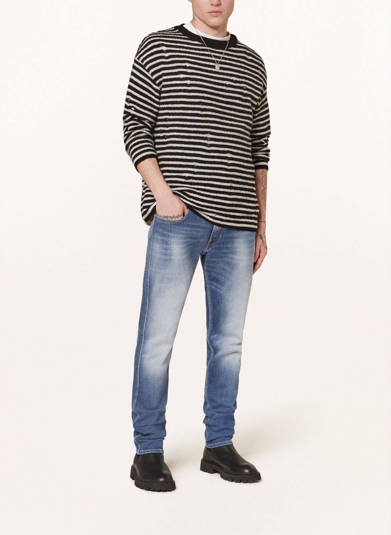 REPLAY Jeans ANBASS Slim Fit, Farbe: 009 MEDIUM BLUE (Bild 2)