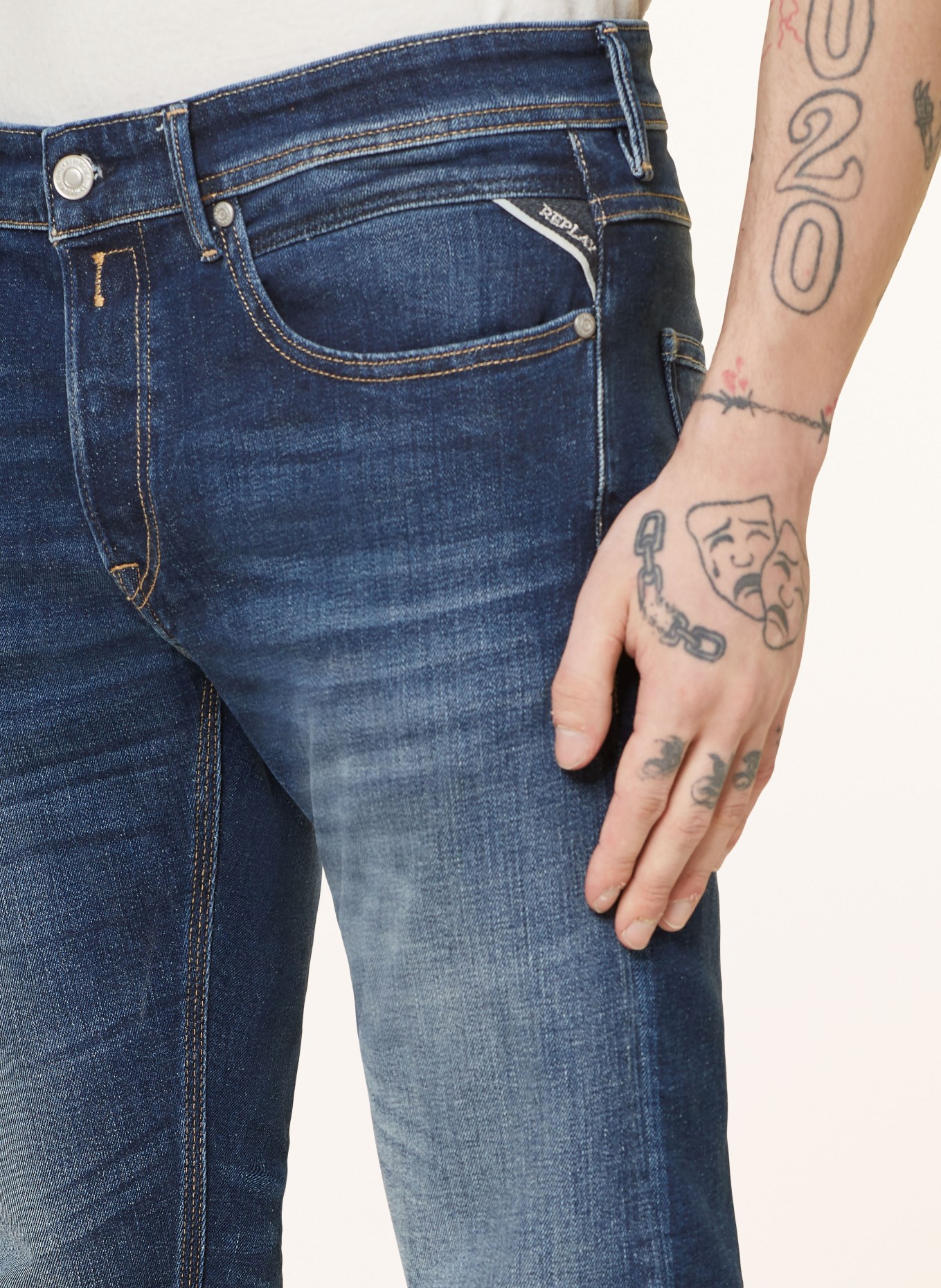 REPLAY Jeans slim fit, Color: 007 DARK BLUE (Image 5)