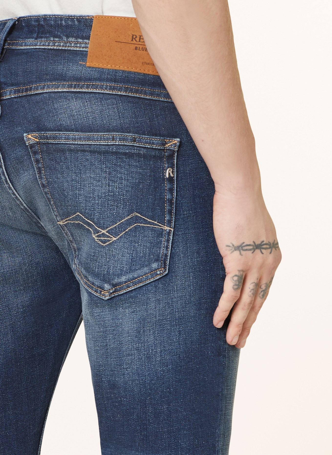 REPLAY Jeans slim fit, Color: 007 DARK BLUE (Image 6)