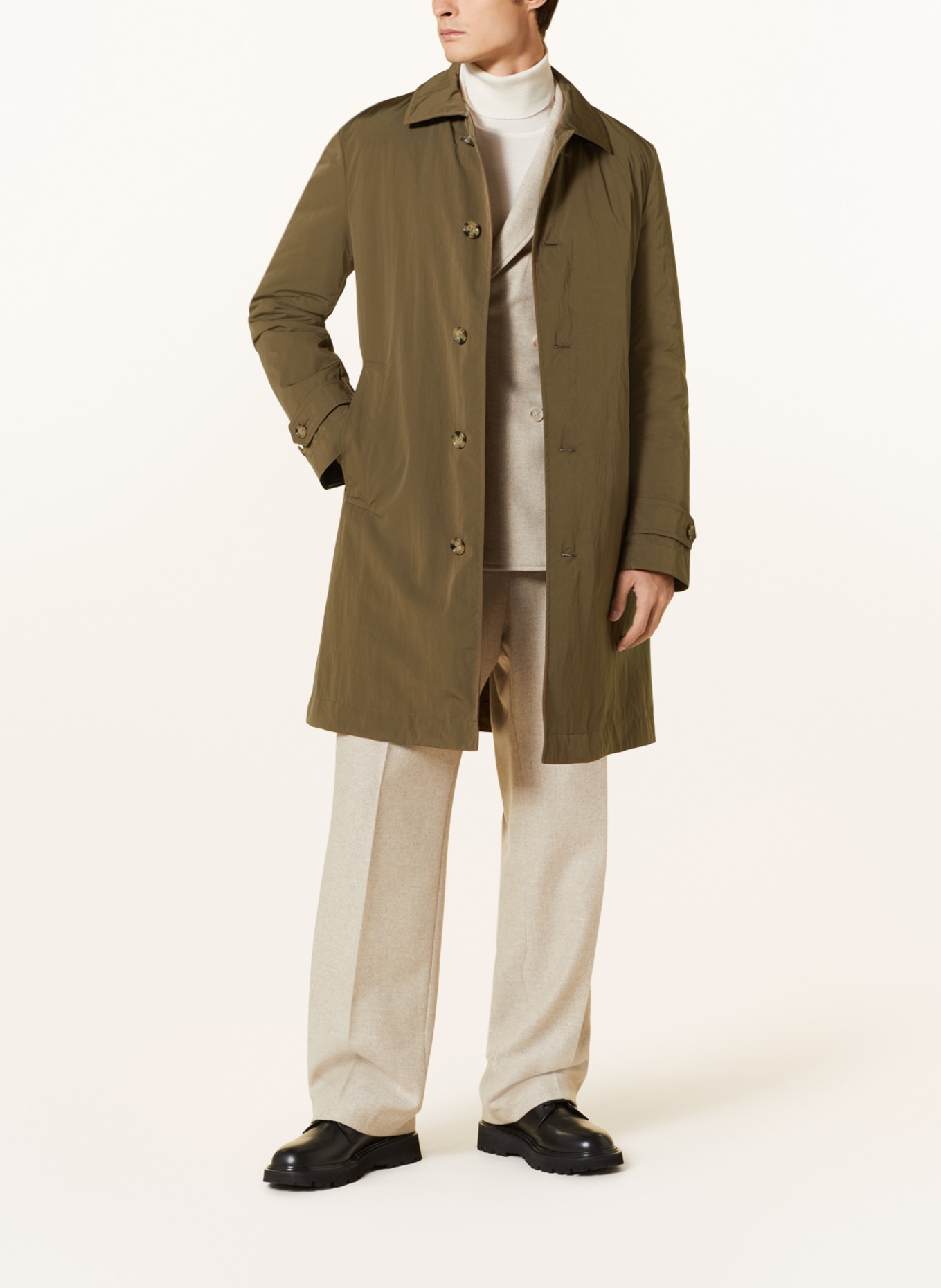 BOSS Mantel CAM mit herausnehmbarer Blende, Farbe: DUNKELBRAUN (Bild 2)