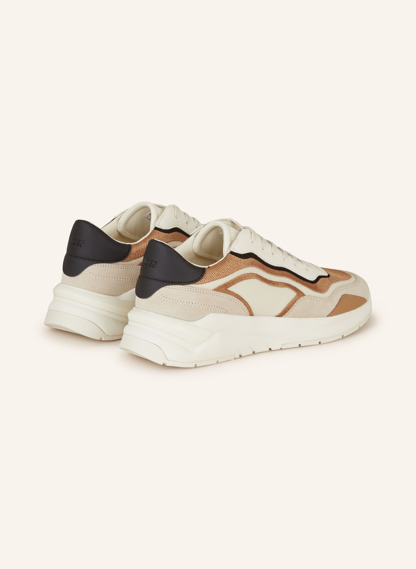 BOSS Sneaker SKYLAR RUNN: BEIGE / SCHWARZ