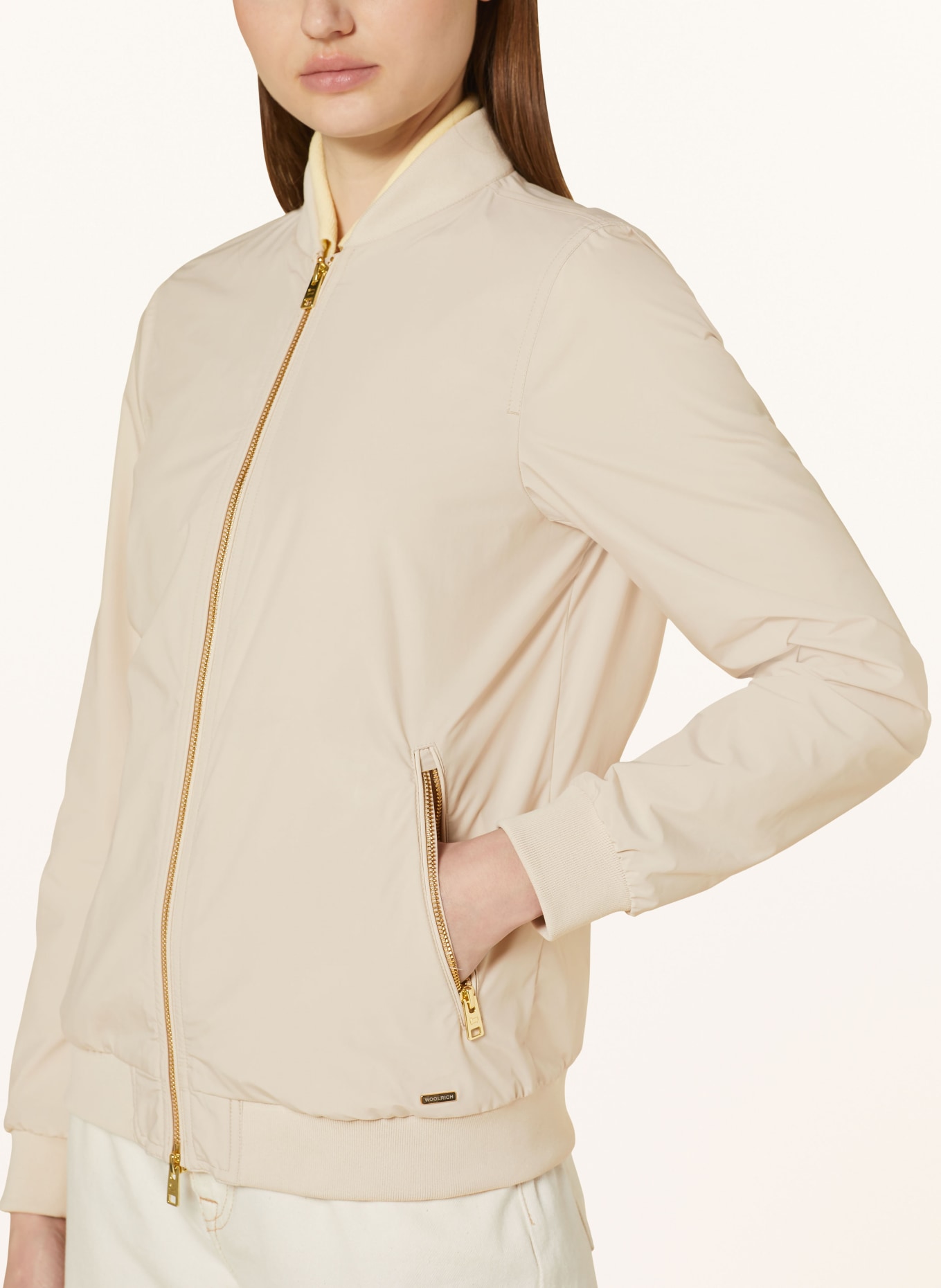 WOOLRICH Bomber jacket CHARLOTTE, Color: CREAM (Image 4)