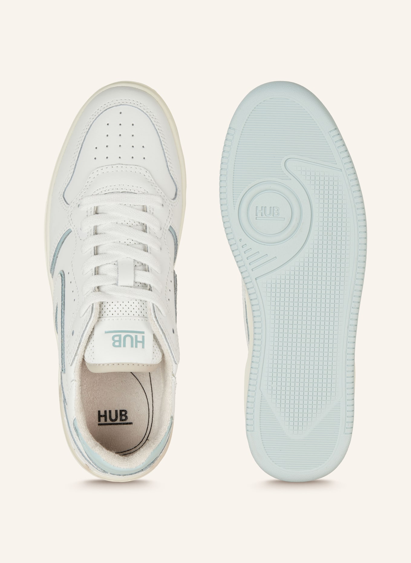 HUB Sneakers SMASH, Color: WHITE/ LIGHT GREEN (Image 5)