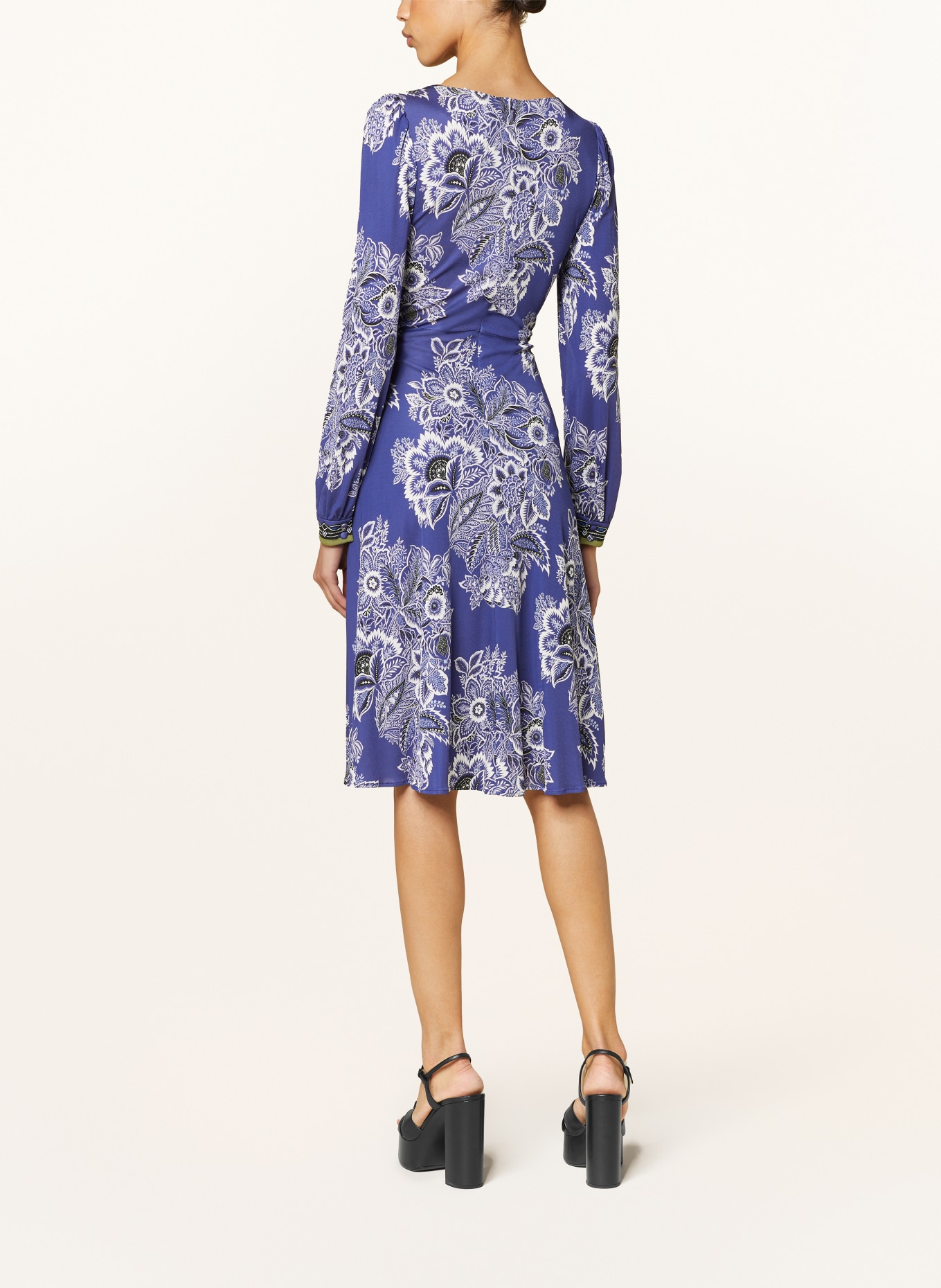 ETRO Dress in wrap look, Color: BLUE/ WHITE/ BLACK (Image 3)