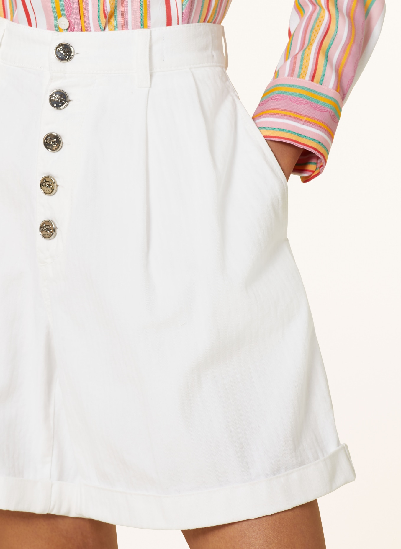 ETRO Shorts, Color: WHITE (Image 5)