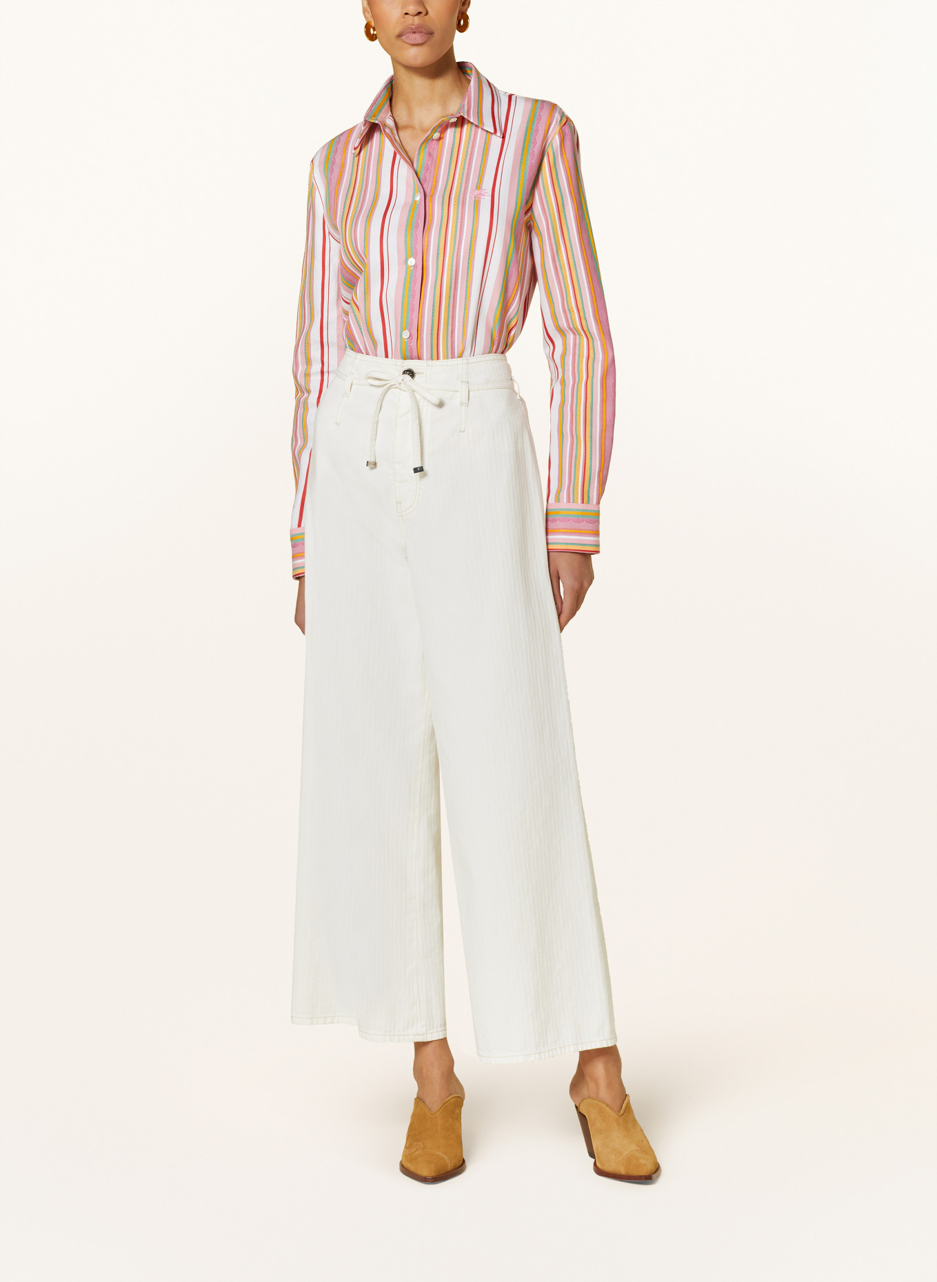 ETRO Shirt blouse, Color: PINK/ WHITE/ GREEN (Image 2)