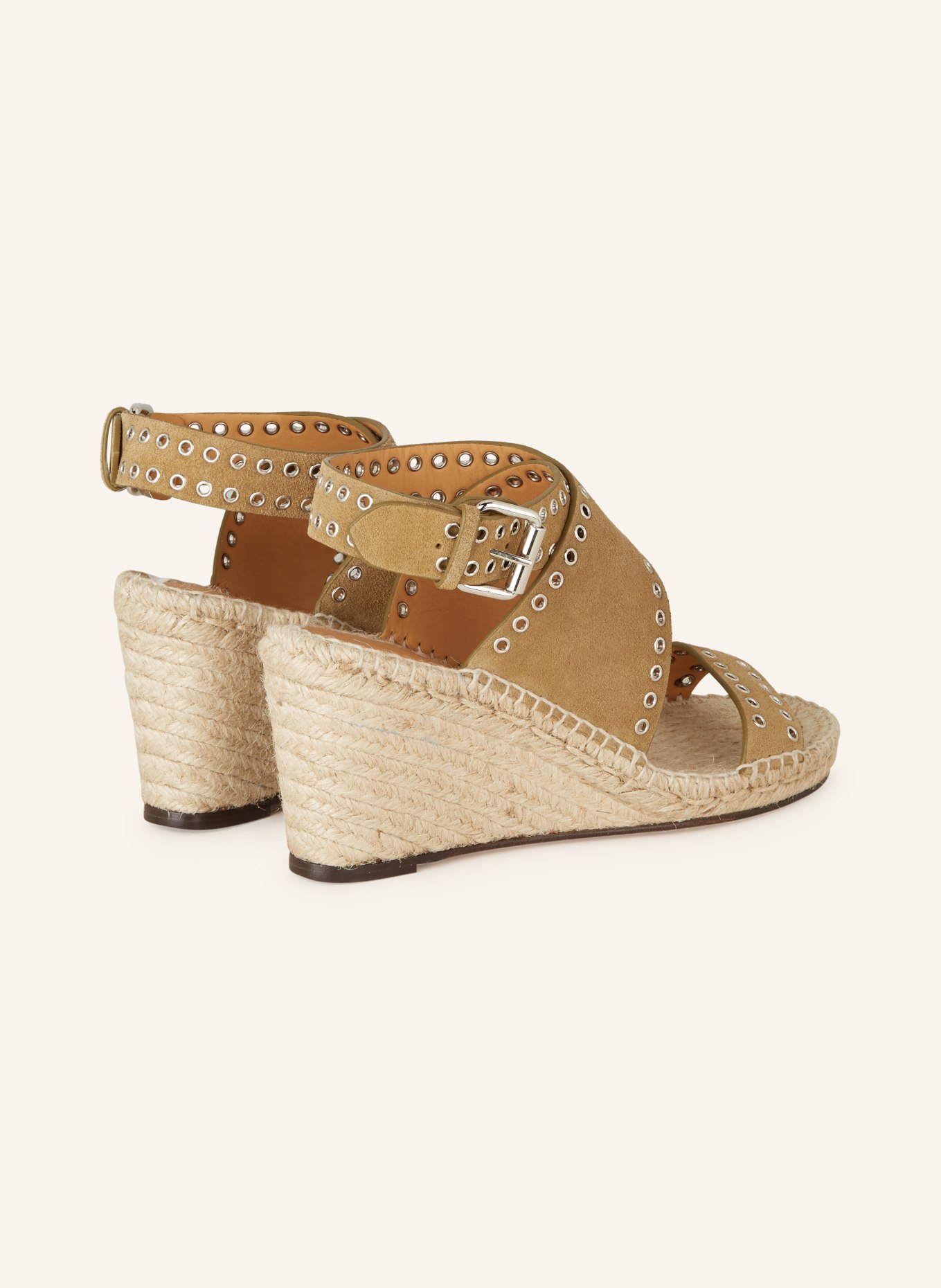 ISABEL MARANT Wedges IRIANE with rivets, Color: TAUPE (Image 2)